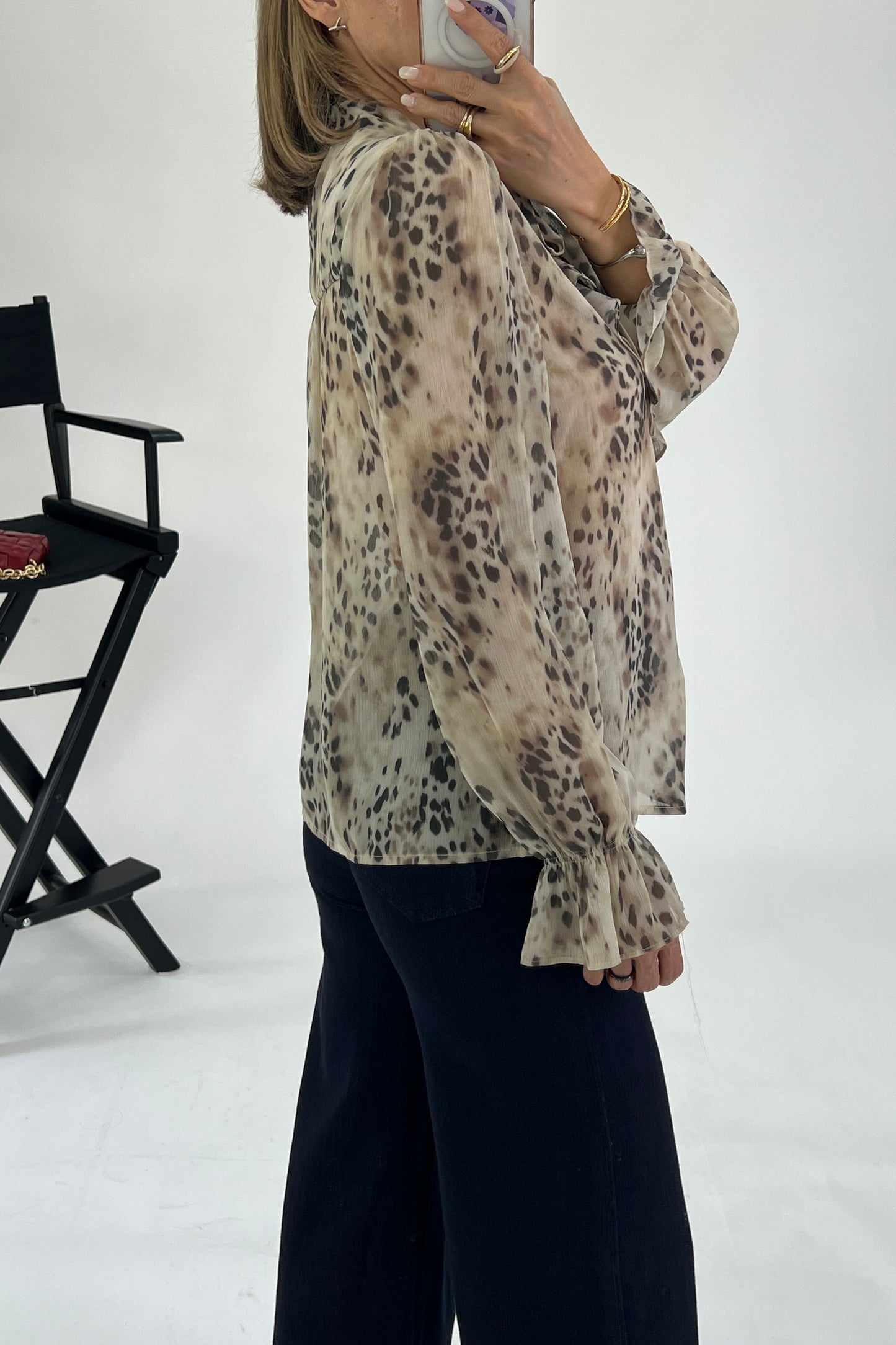 BLUSA ESCAROLA ESTAMPADA