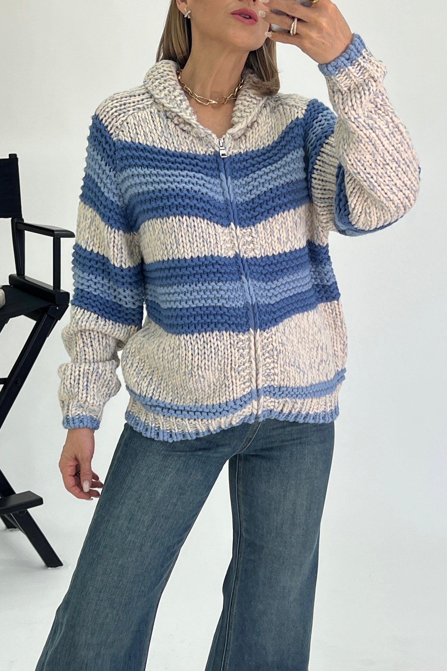 SUETER TEJIDO & ZIPPER