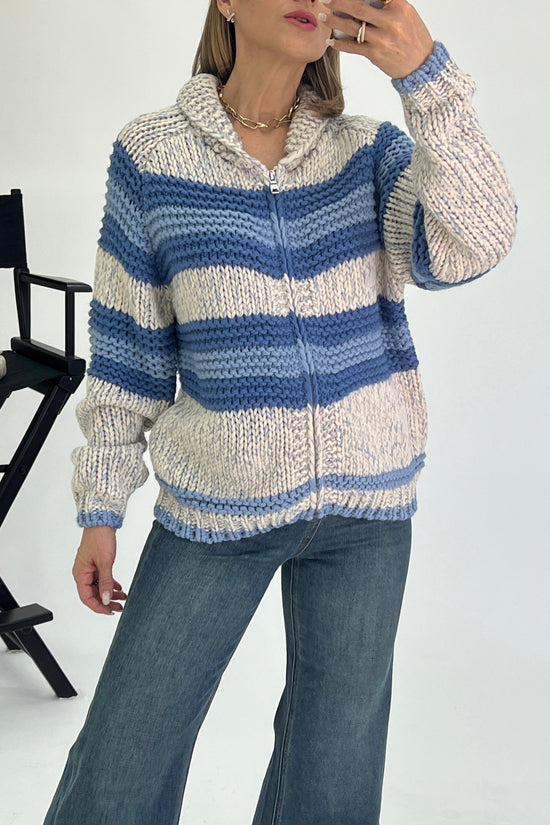 SUETER TEJIDO & ZIPPER