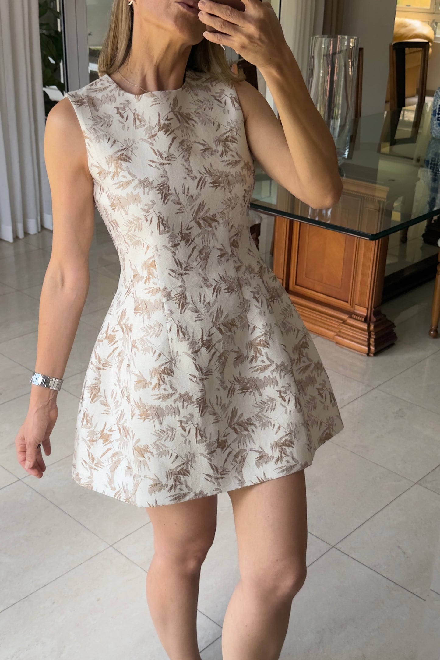 VESTIDO ESTAMPADO HOJAS