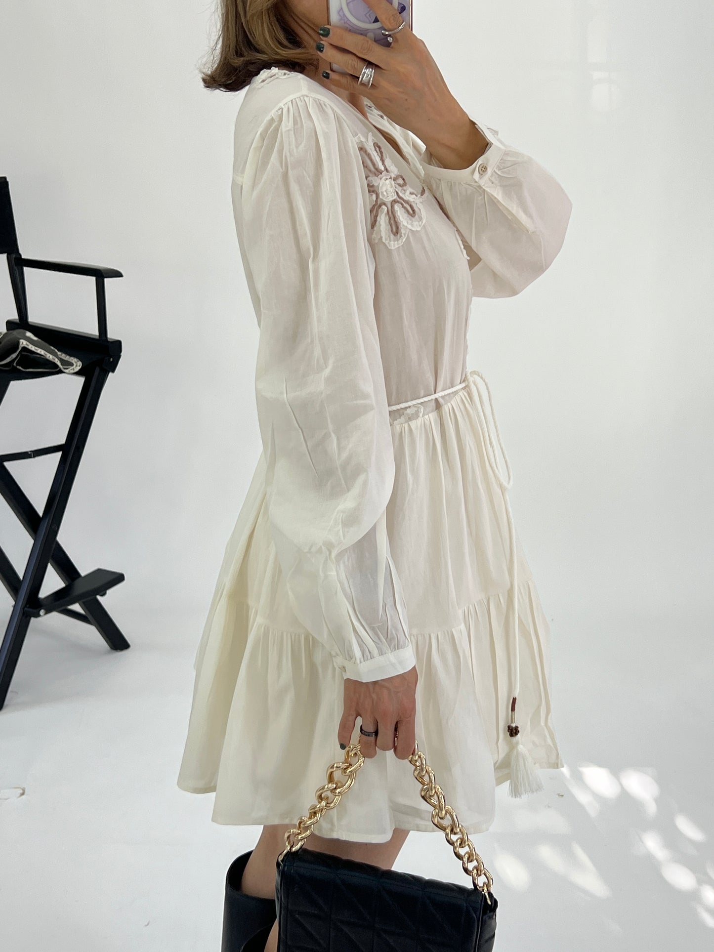 VESTIDO DETALLE FLORES