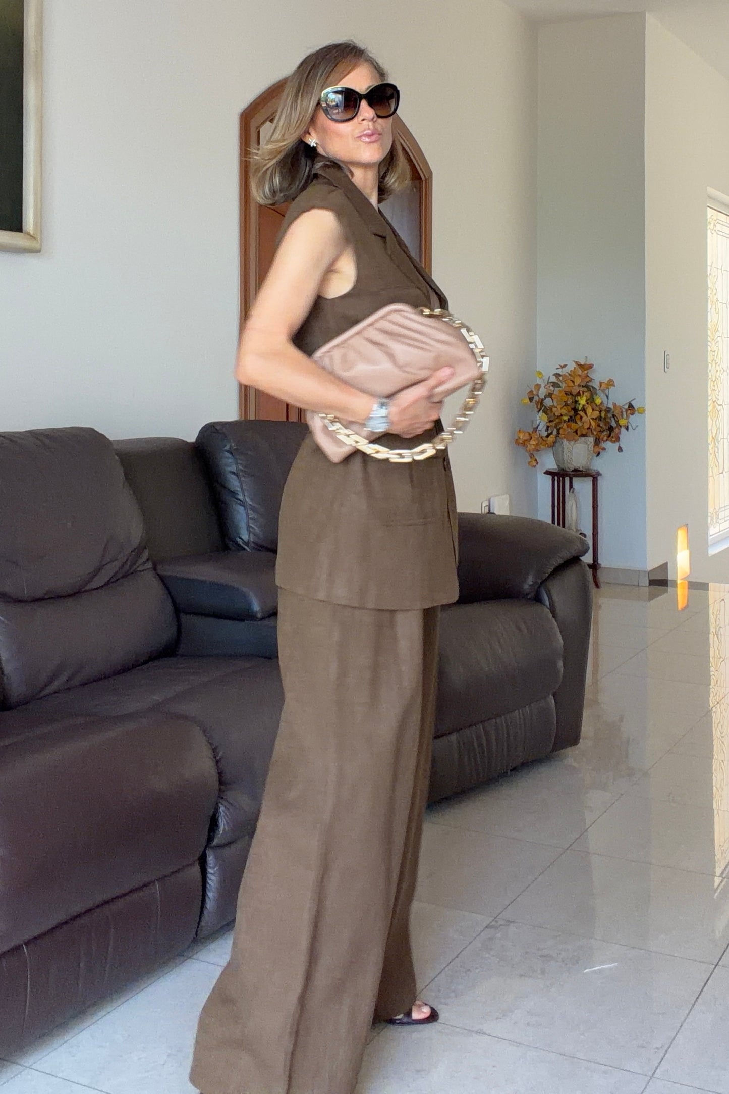 VEST SET UNICOLOR