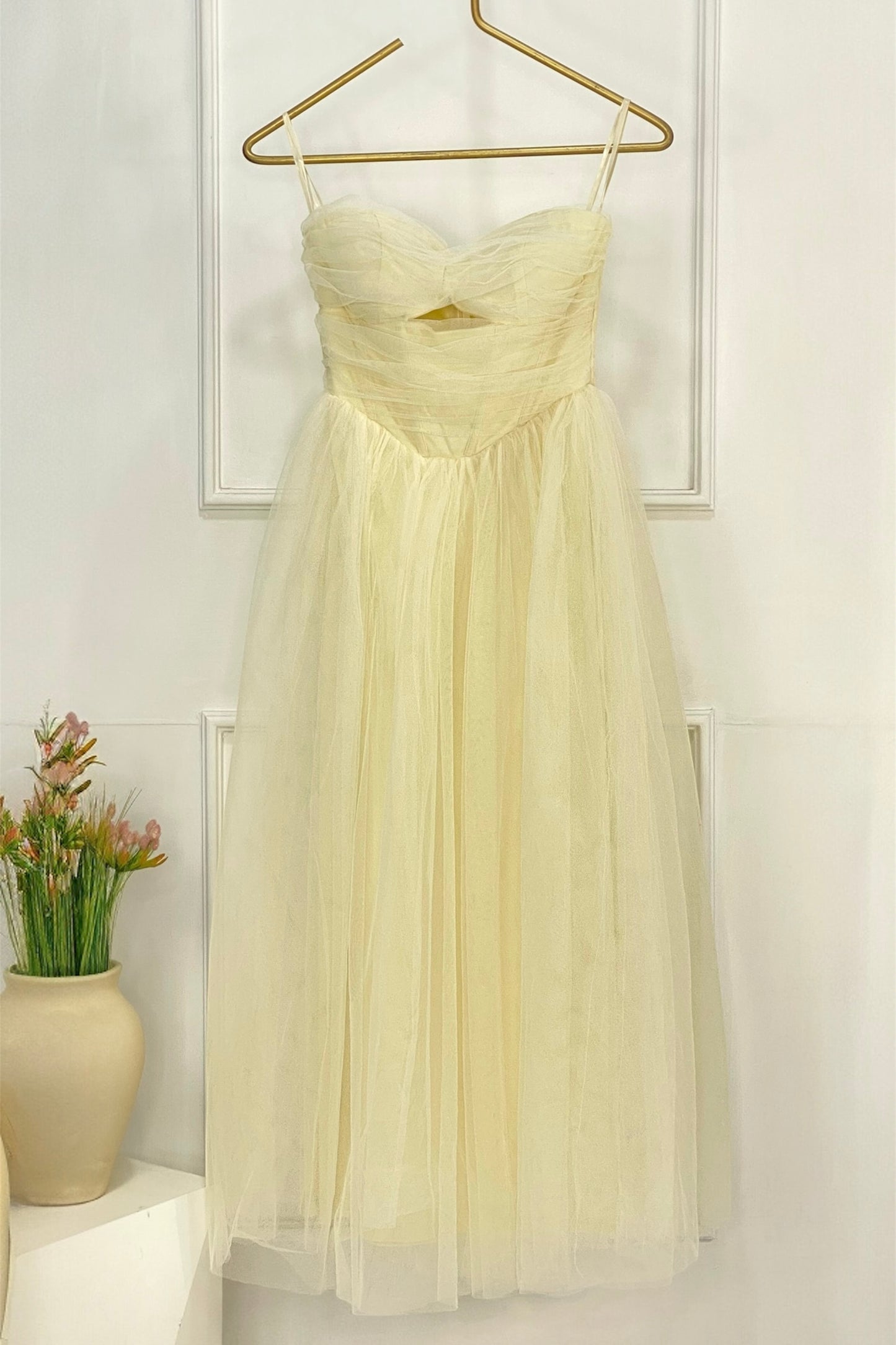 VESTIDO TUL STRAPLESS