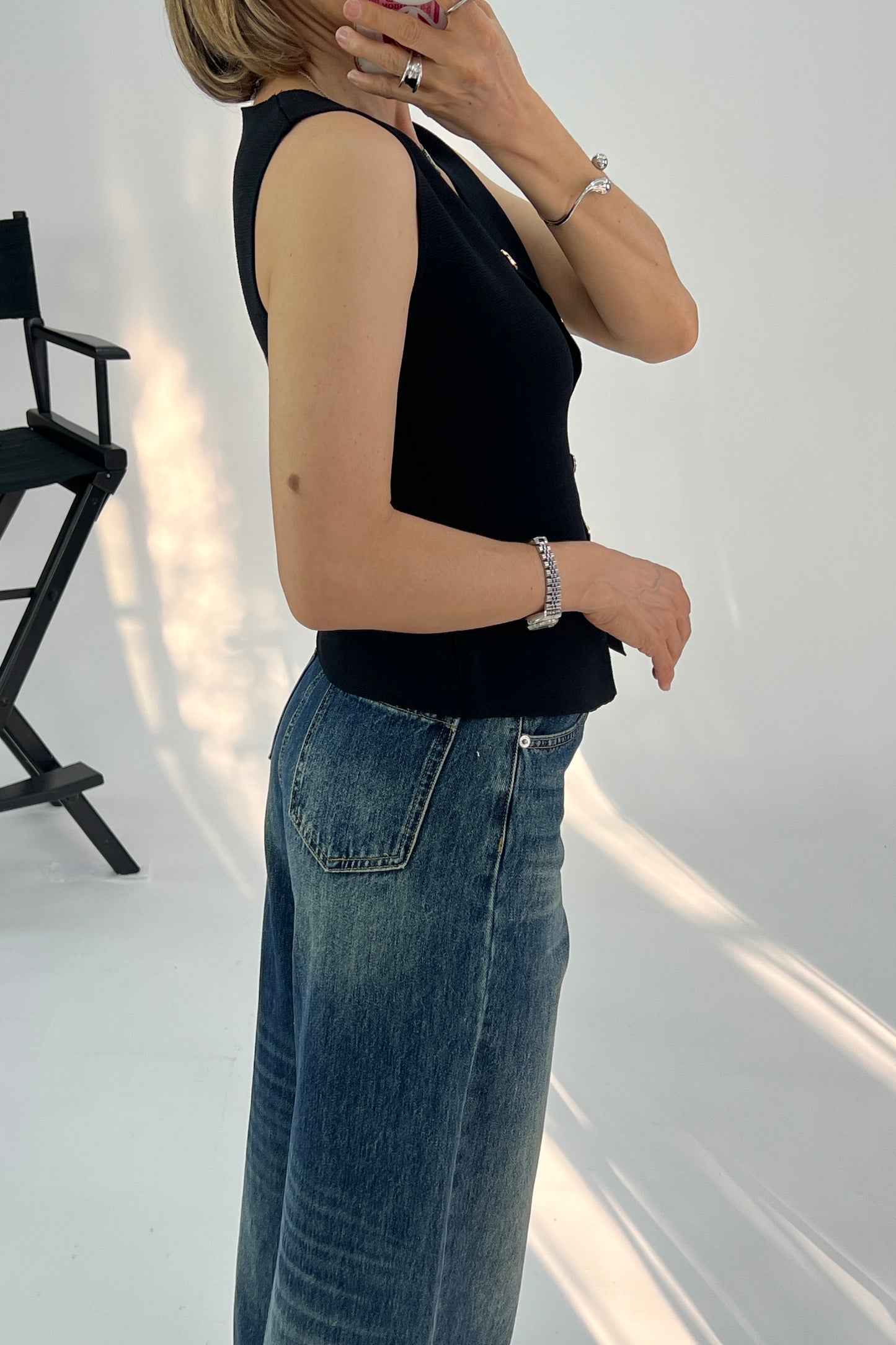 CHALECO BOTONES DORADOS