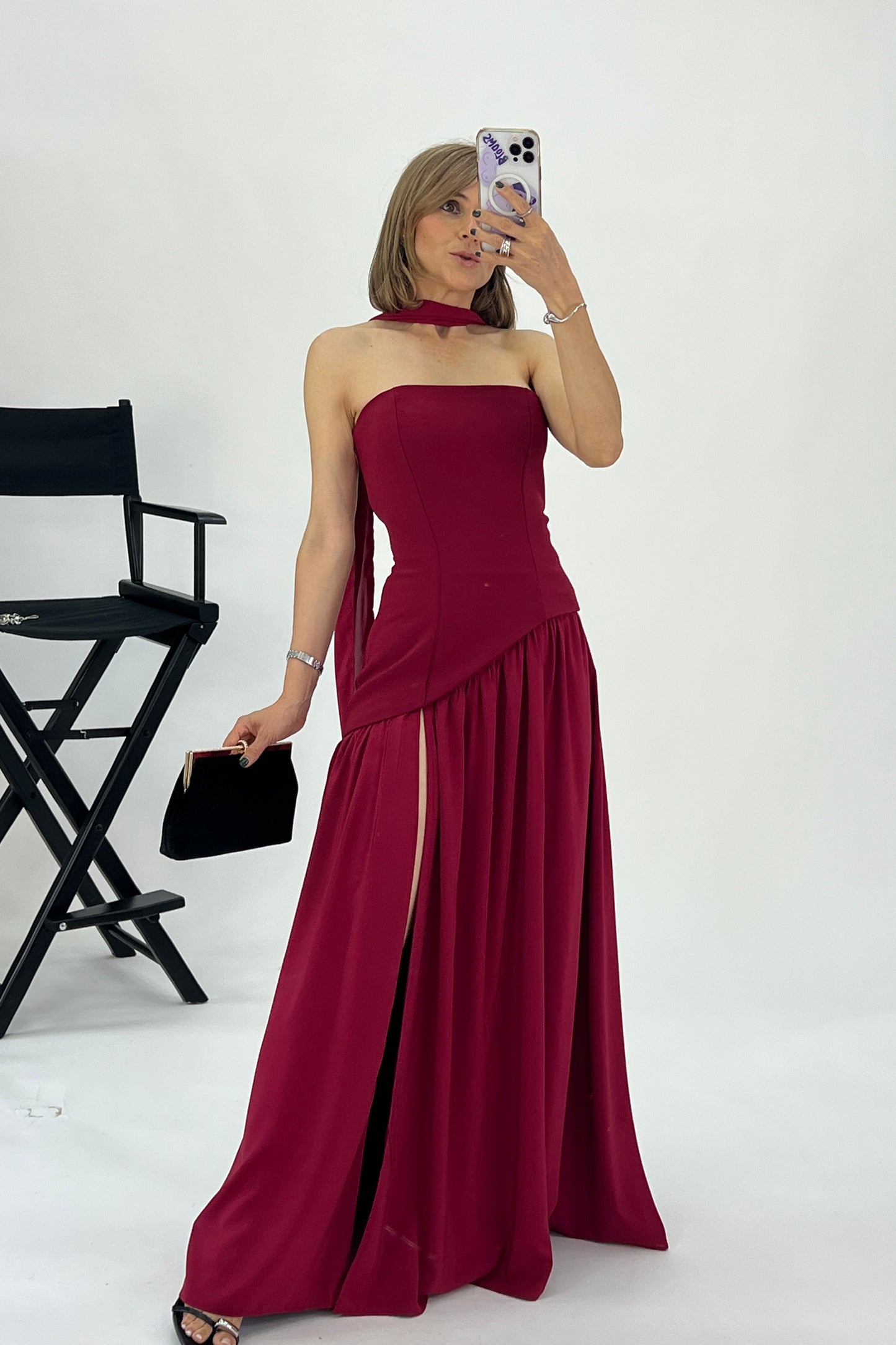 VESTIDO BAJO ABERTURA