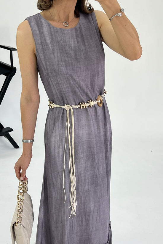 VESTIDO CINTO RUSTICO