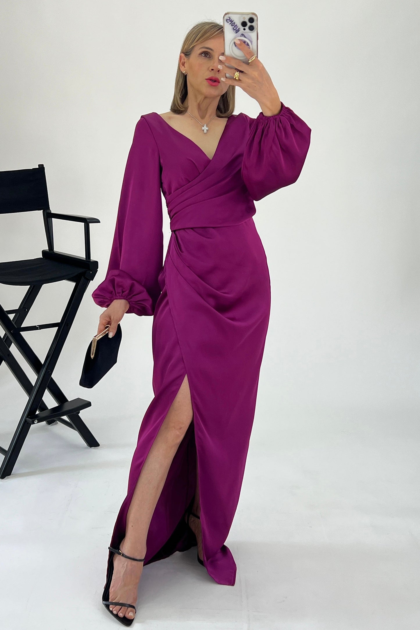 VESTIDO MANGA OBISPO