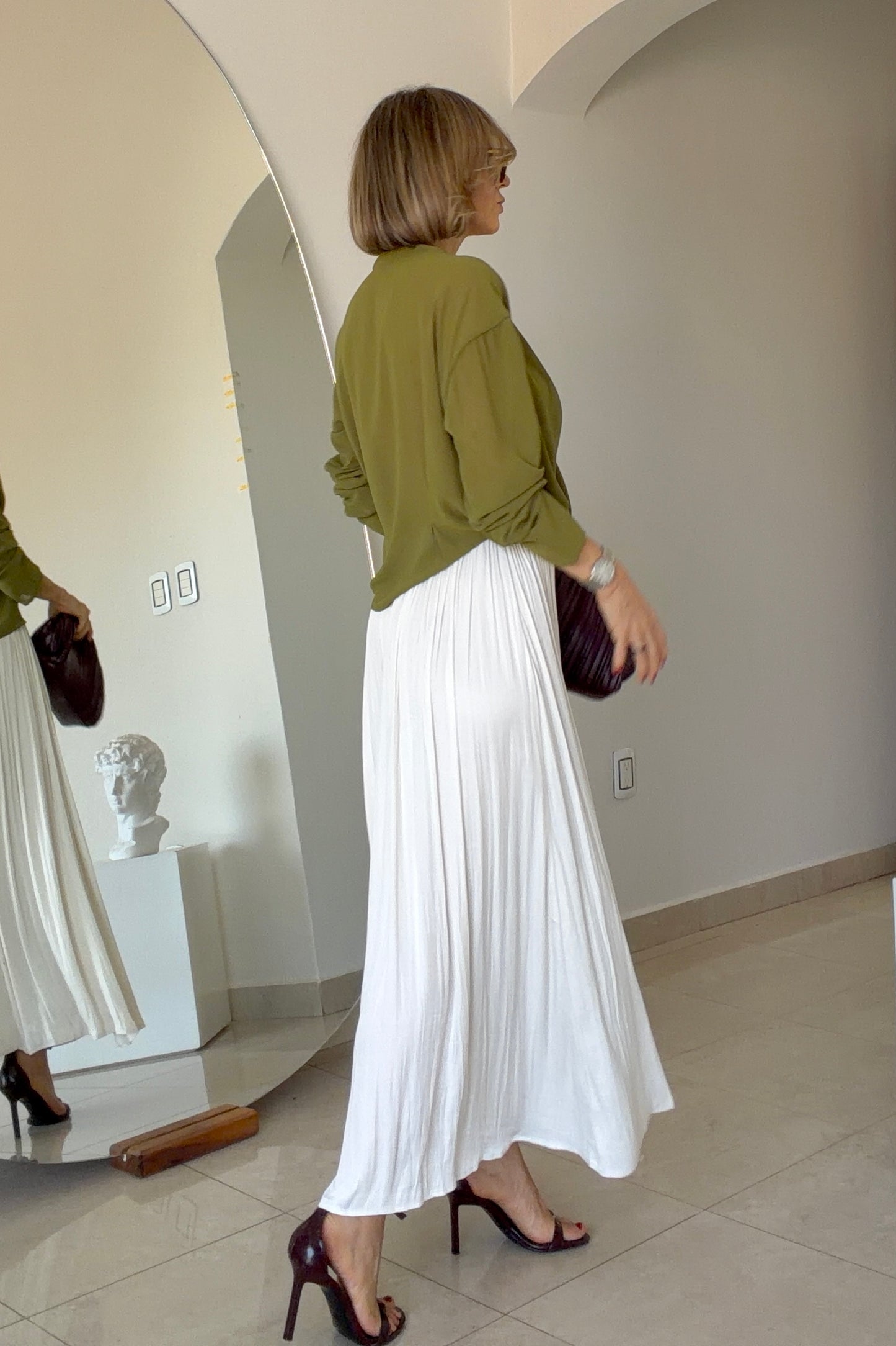 FALDA SATINADA