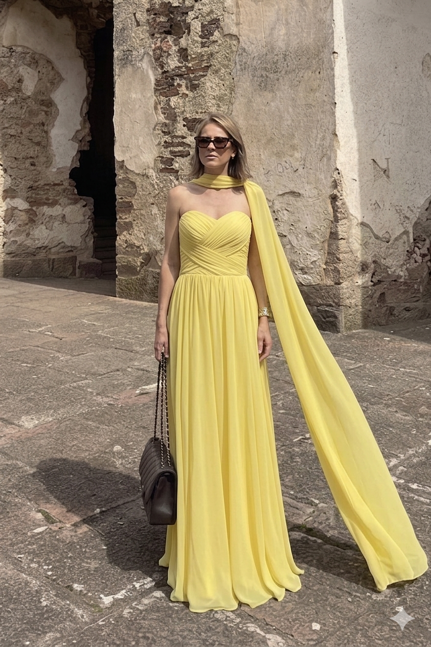 VESTIDO STRAPLESS