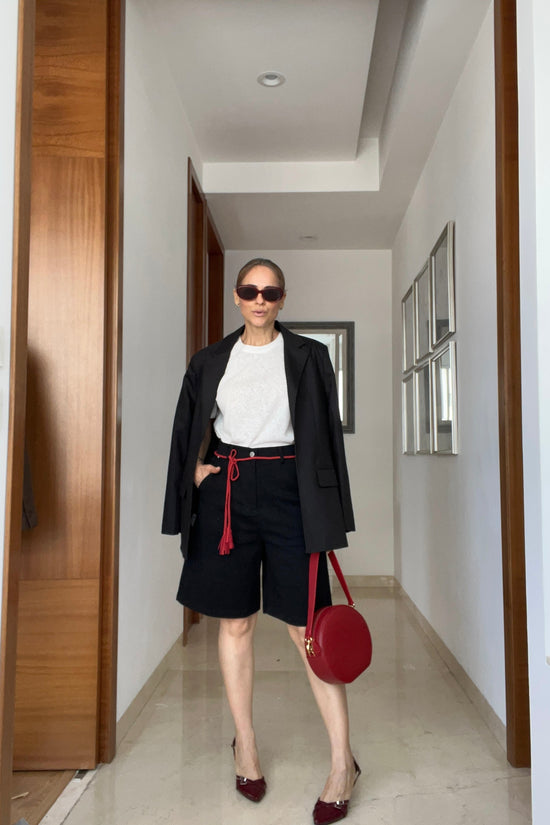 BERMUDA CINTO TRENZADO