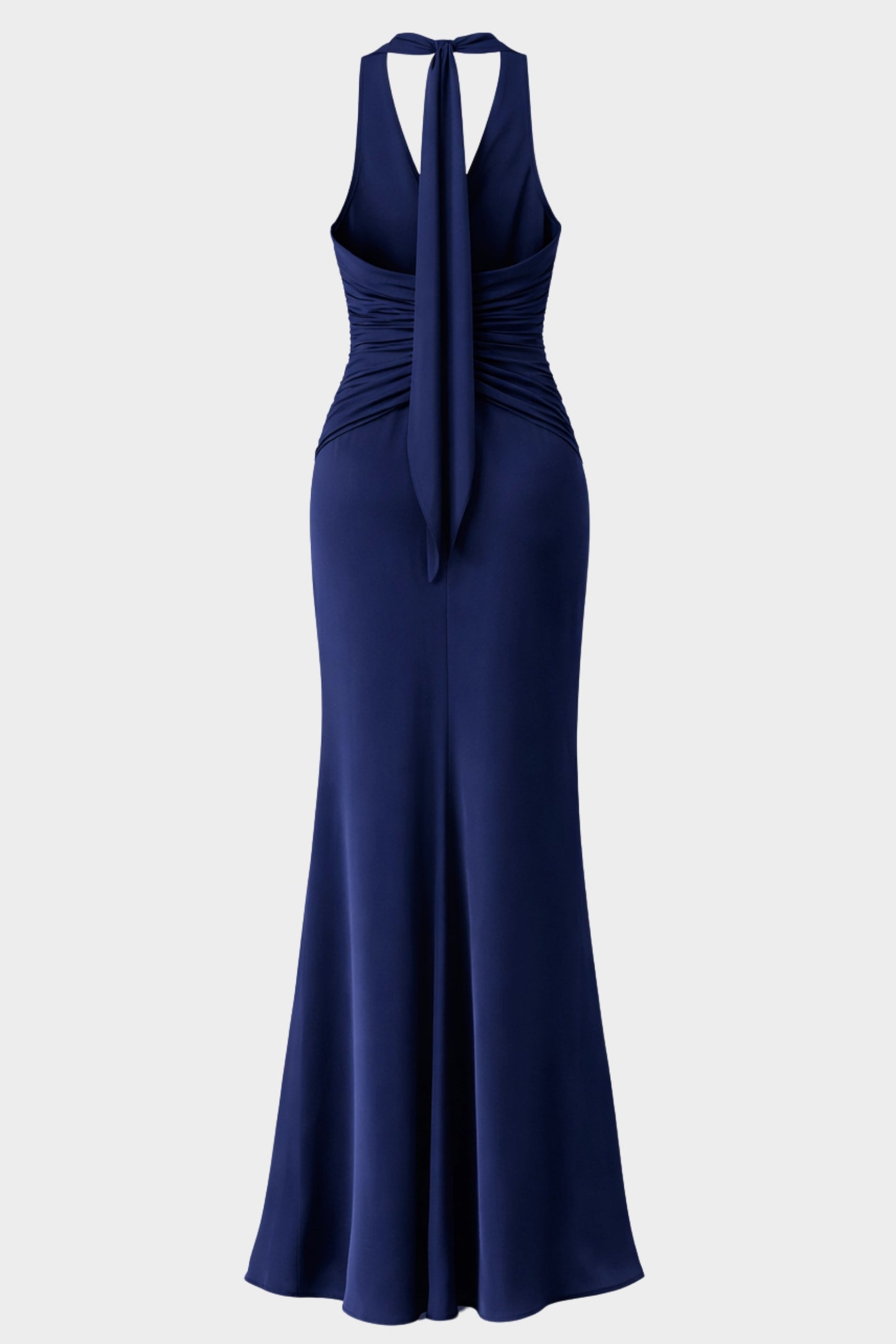VESTIDO SATIN & PLISADO