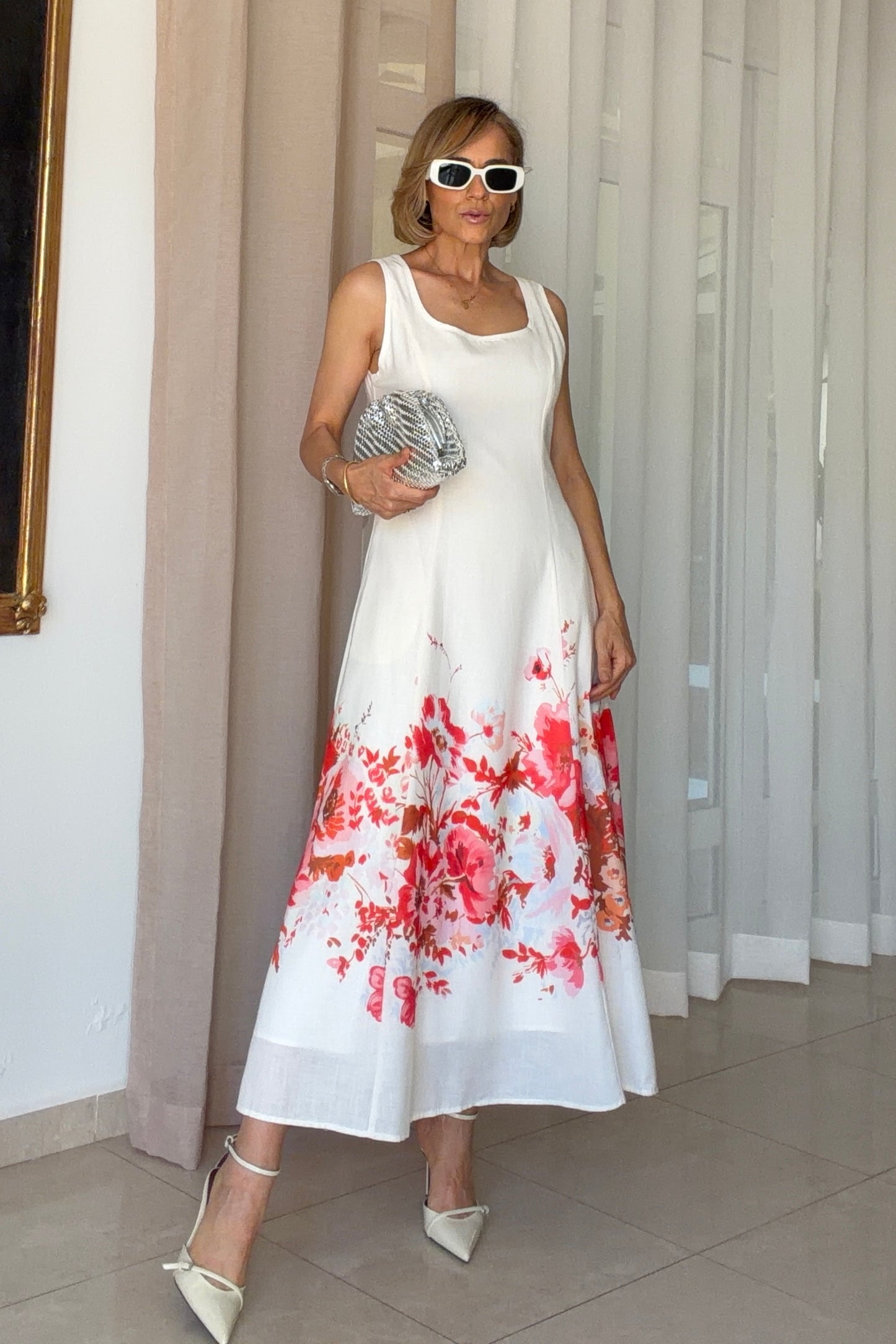 VESTIDO FLORES ESTAMPADO