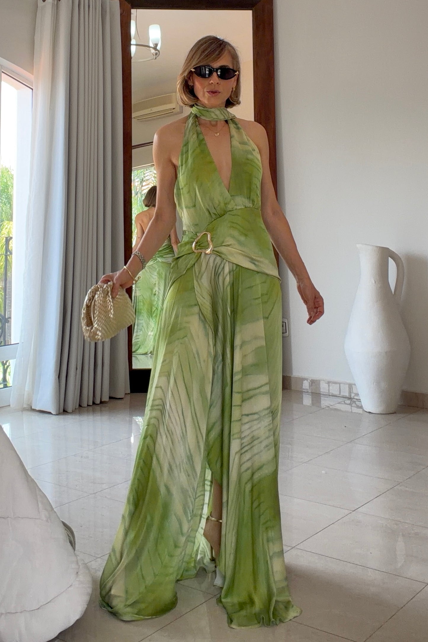 VESTIDO DETALLE DORADO