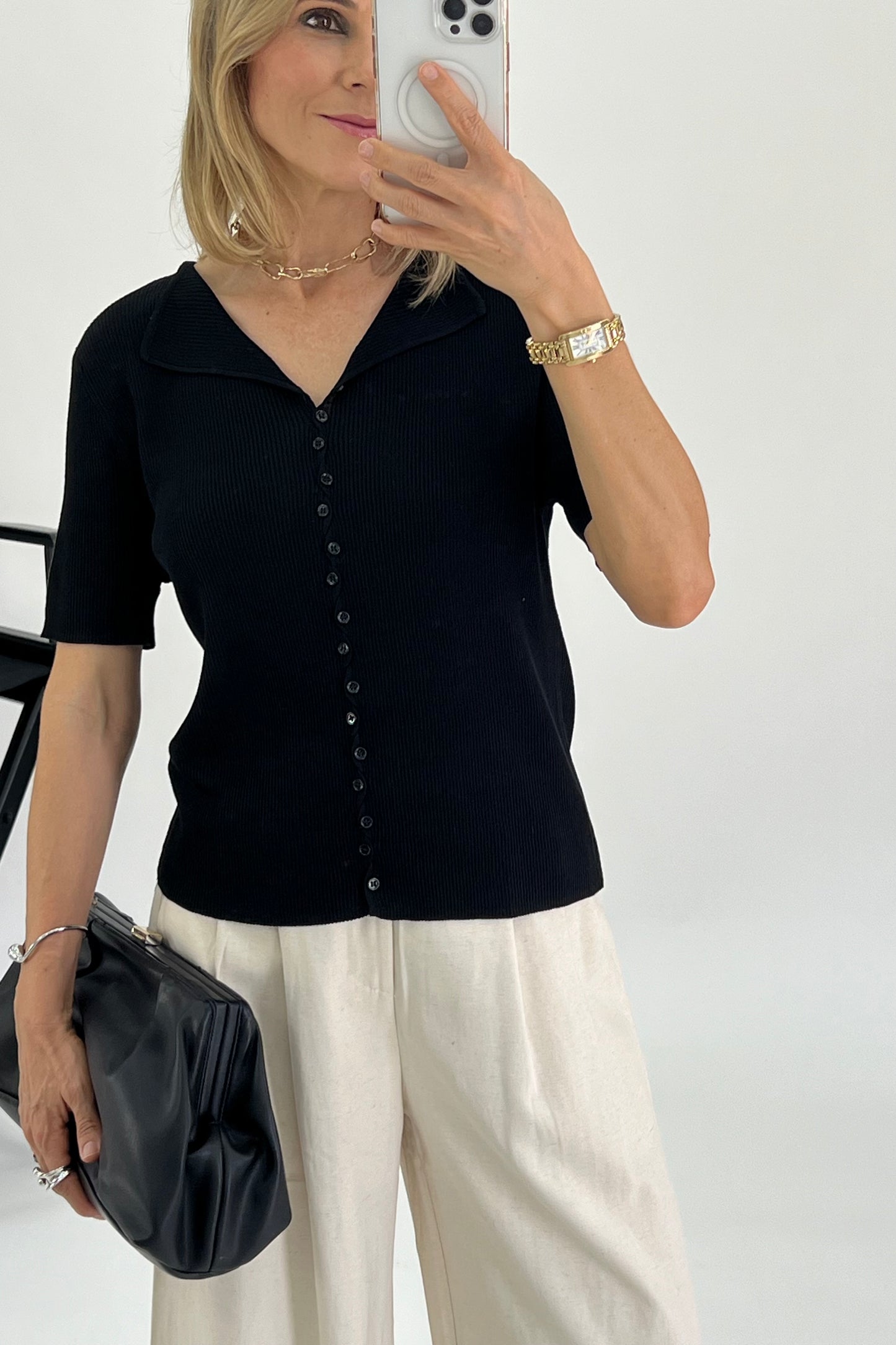 BLUSA CUELLO V