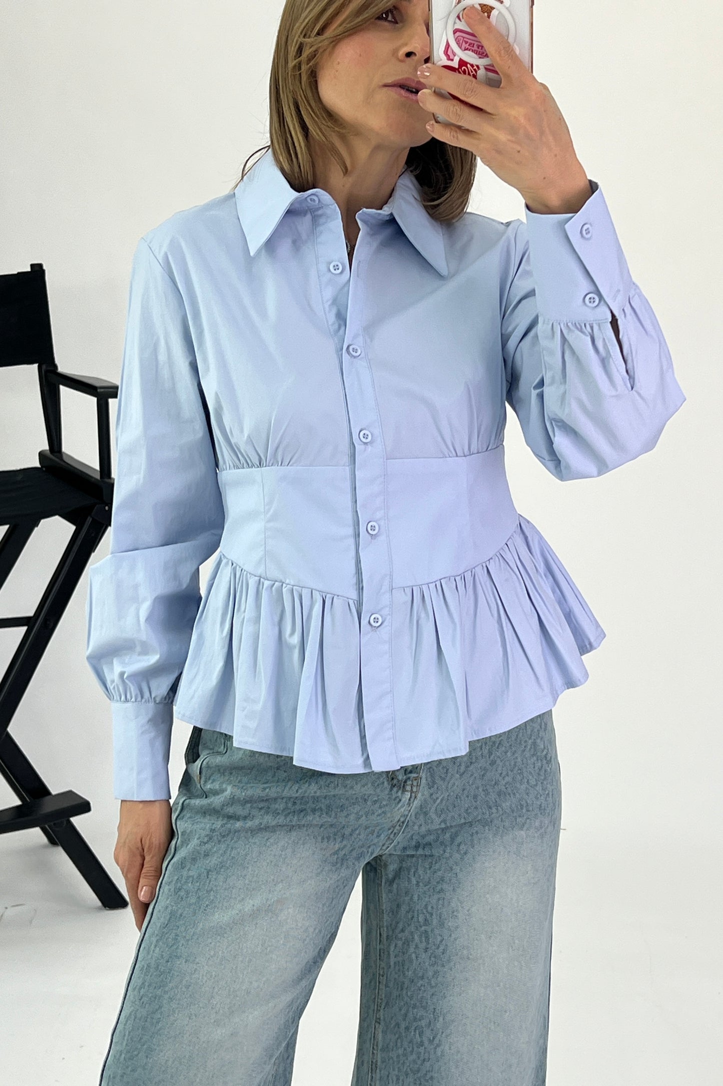 BLUSA CINTURA AJUSTADA