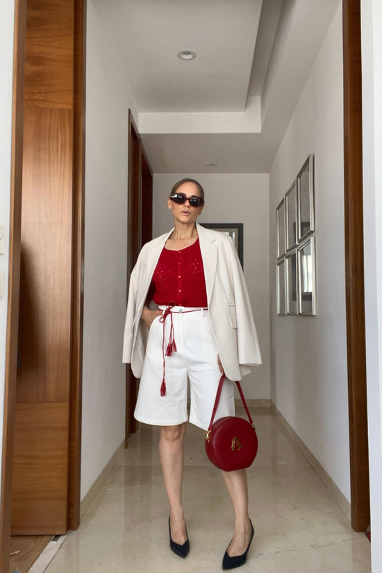 BERMUDA CINTO TRENZADO