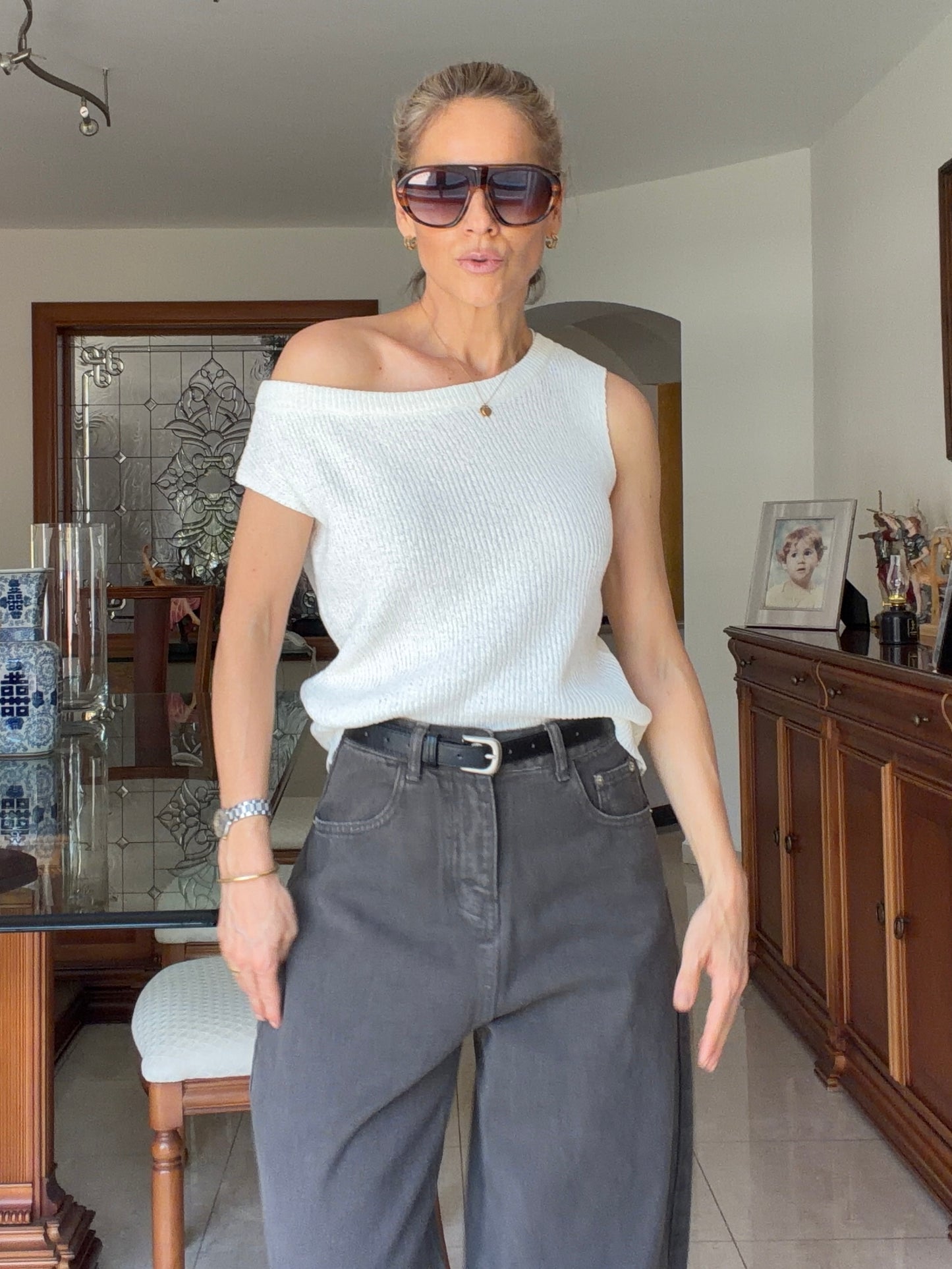 BLUSA HOMBROS ASIMETRICOS