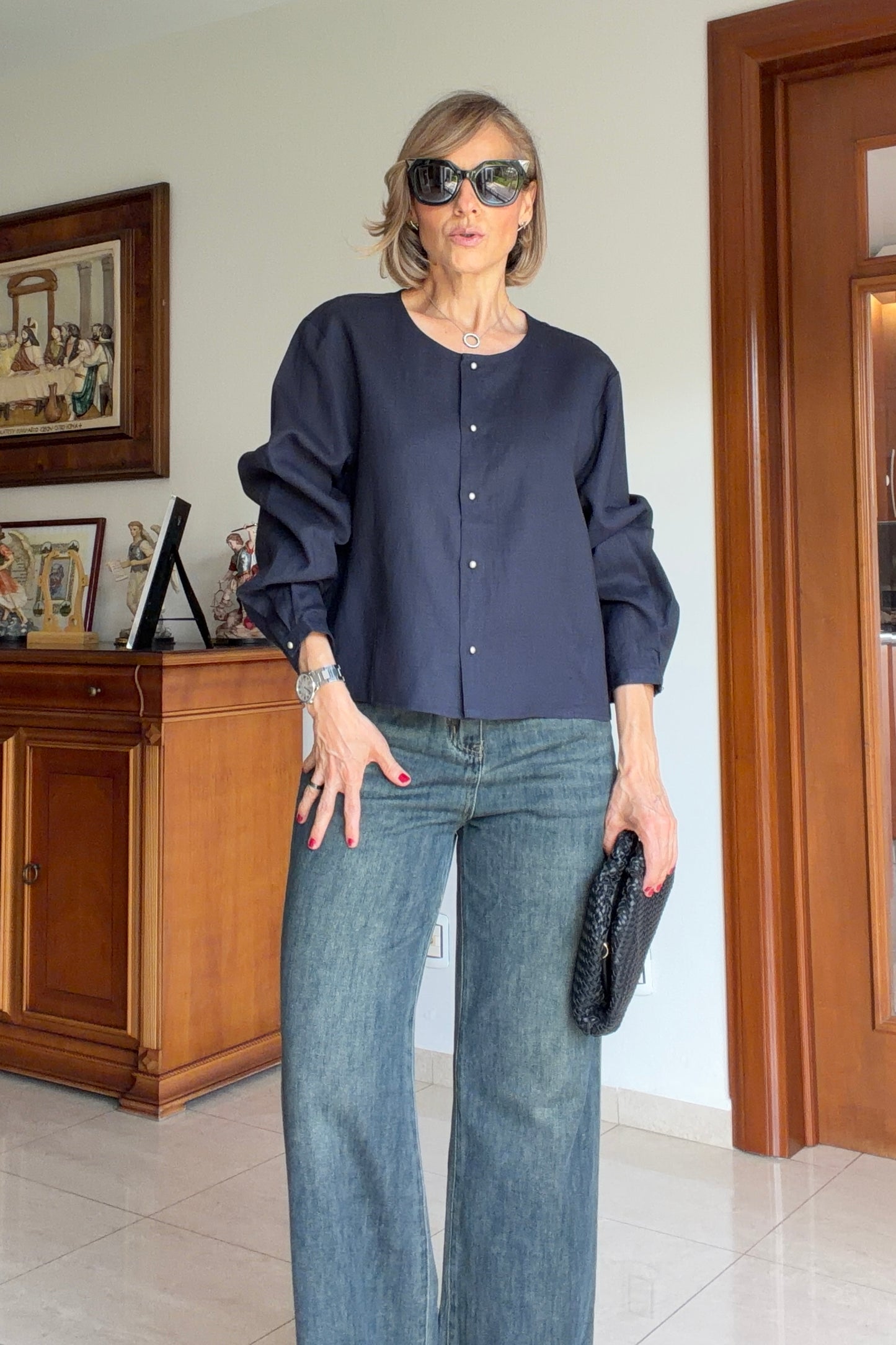 BLUSA CUELLO REDONDO