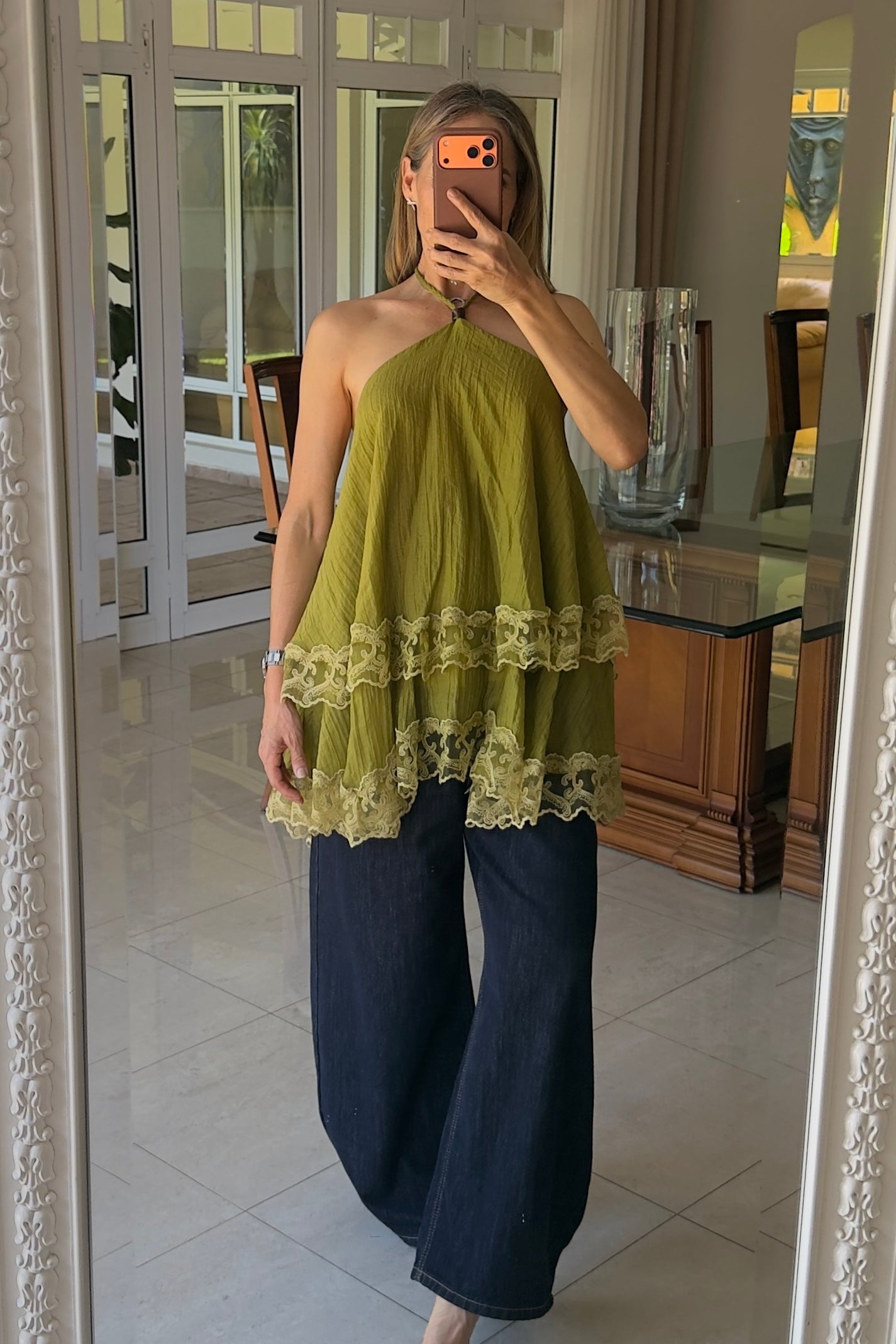 BLUSA CAPAS & ENCAJE