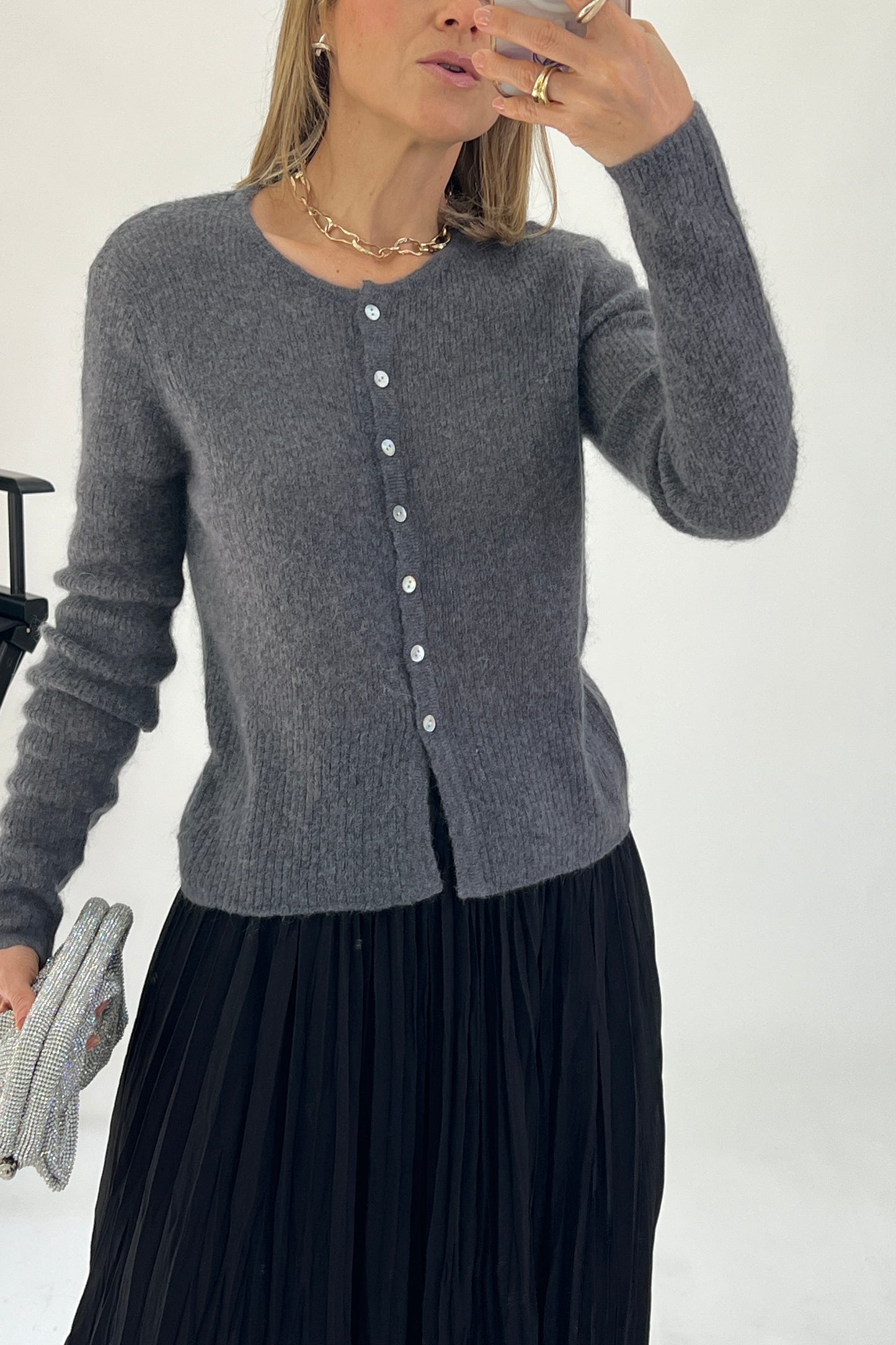 CARDIGAN BOTONES PERLAS