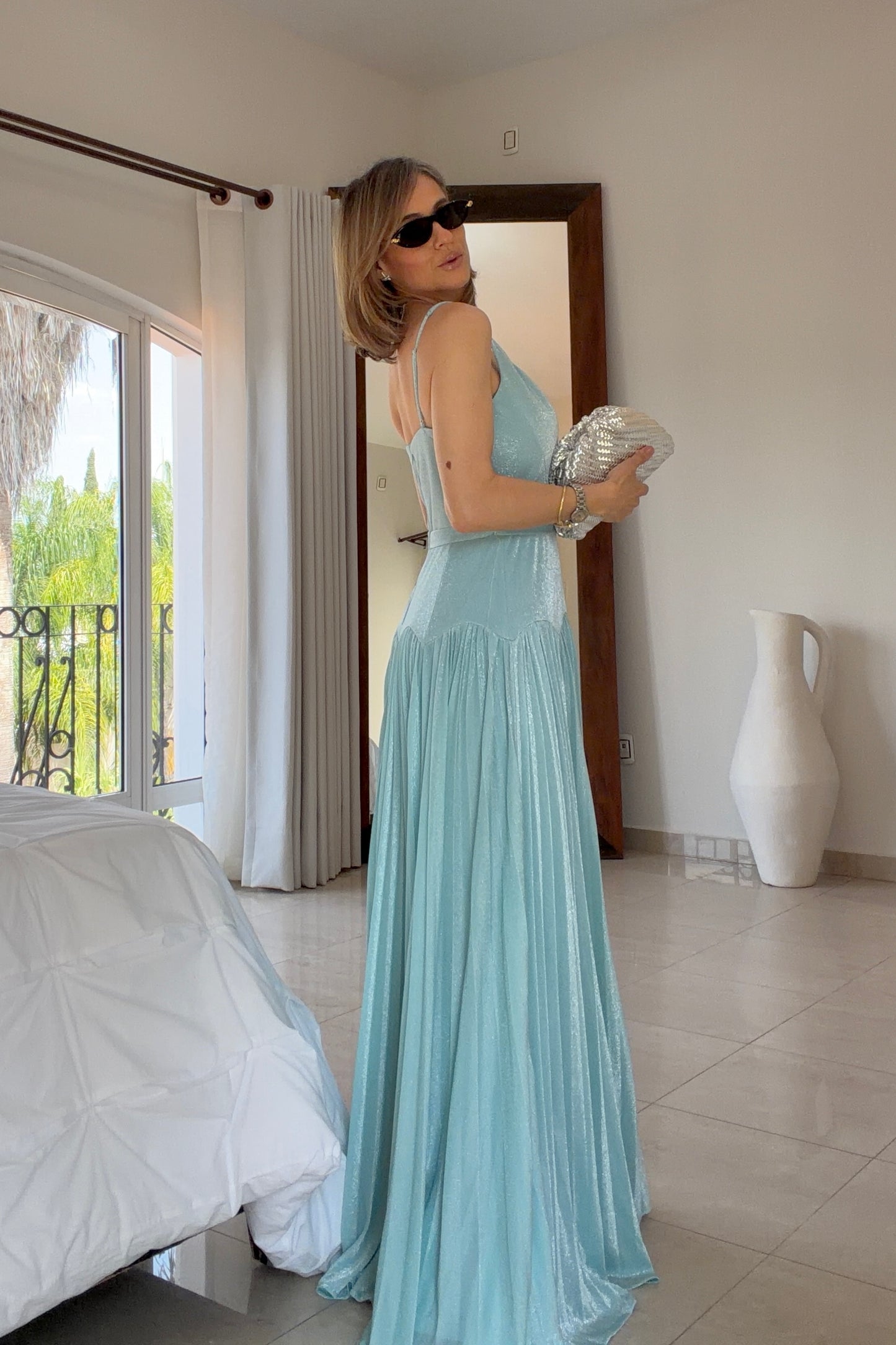 VESTIDO BAJO PLISADO