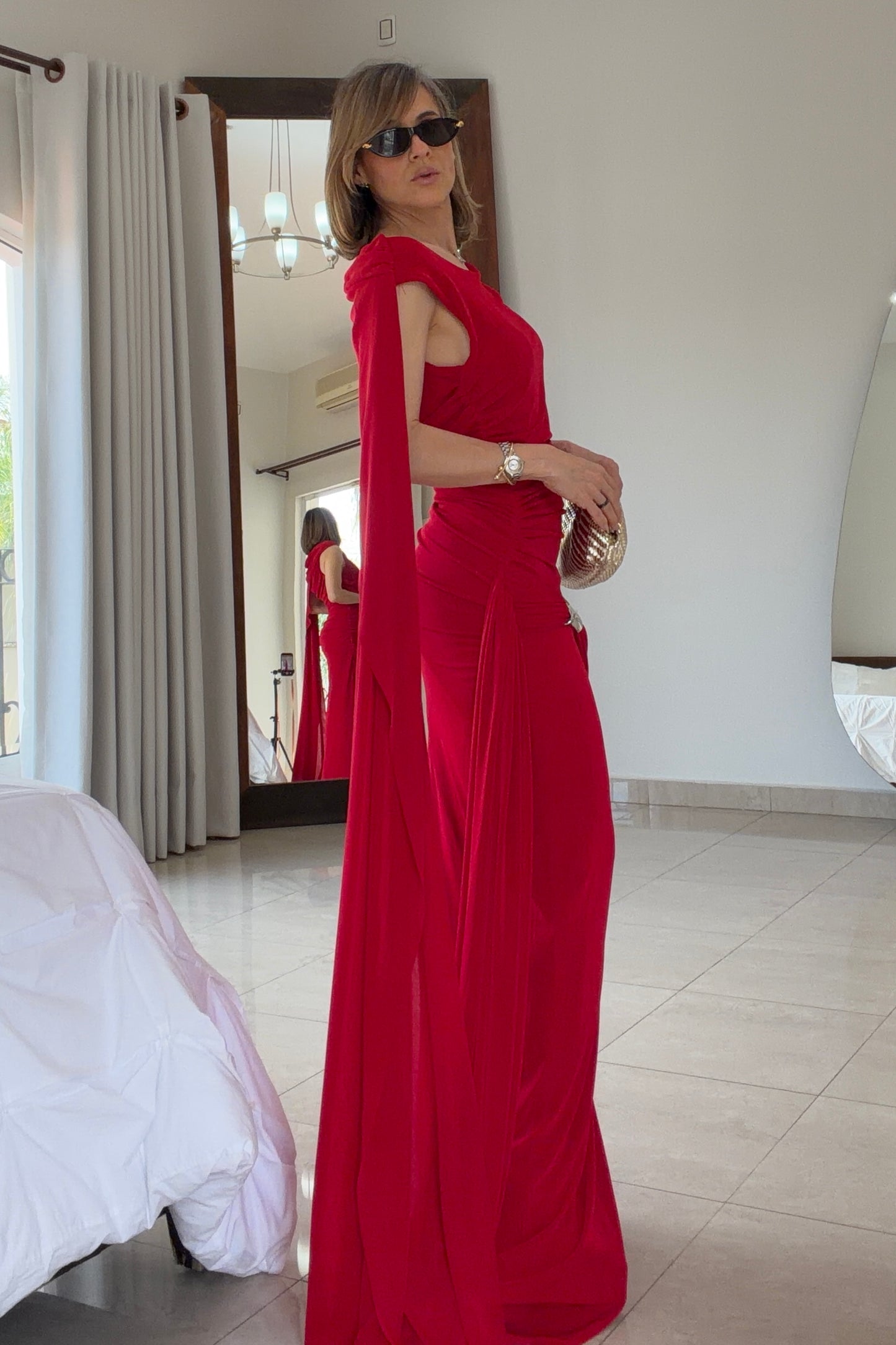 VESTIDO DETALLE HOMBRO
