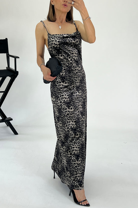 VESTIDO VELVET ANIMAL PRINT