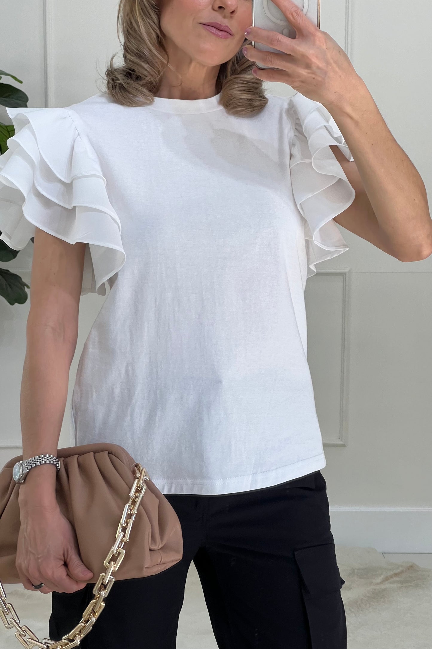 BLUSA MANGA OLANES