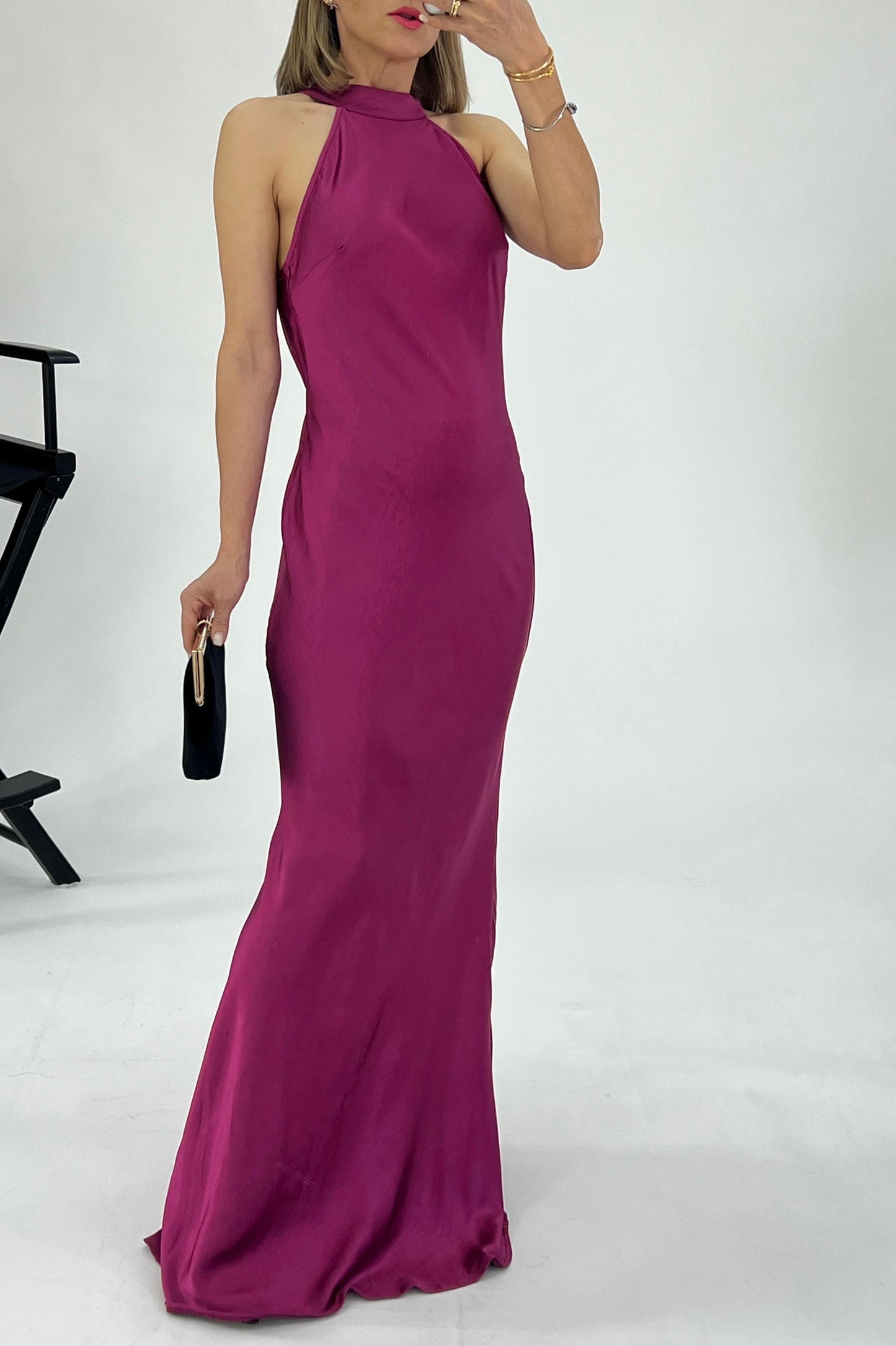 VESTIDO DRAPEADO ESPALDA