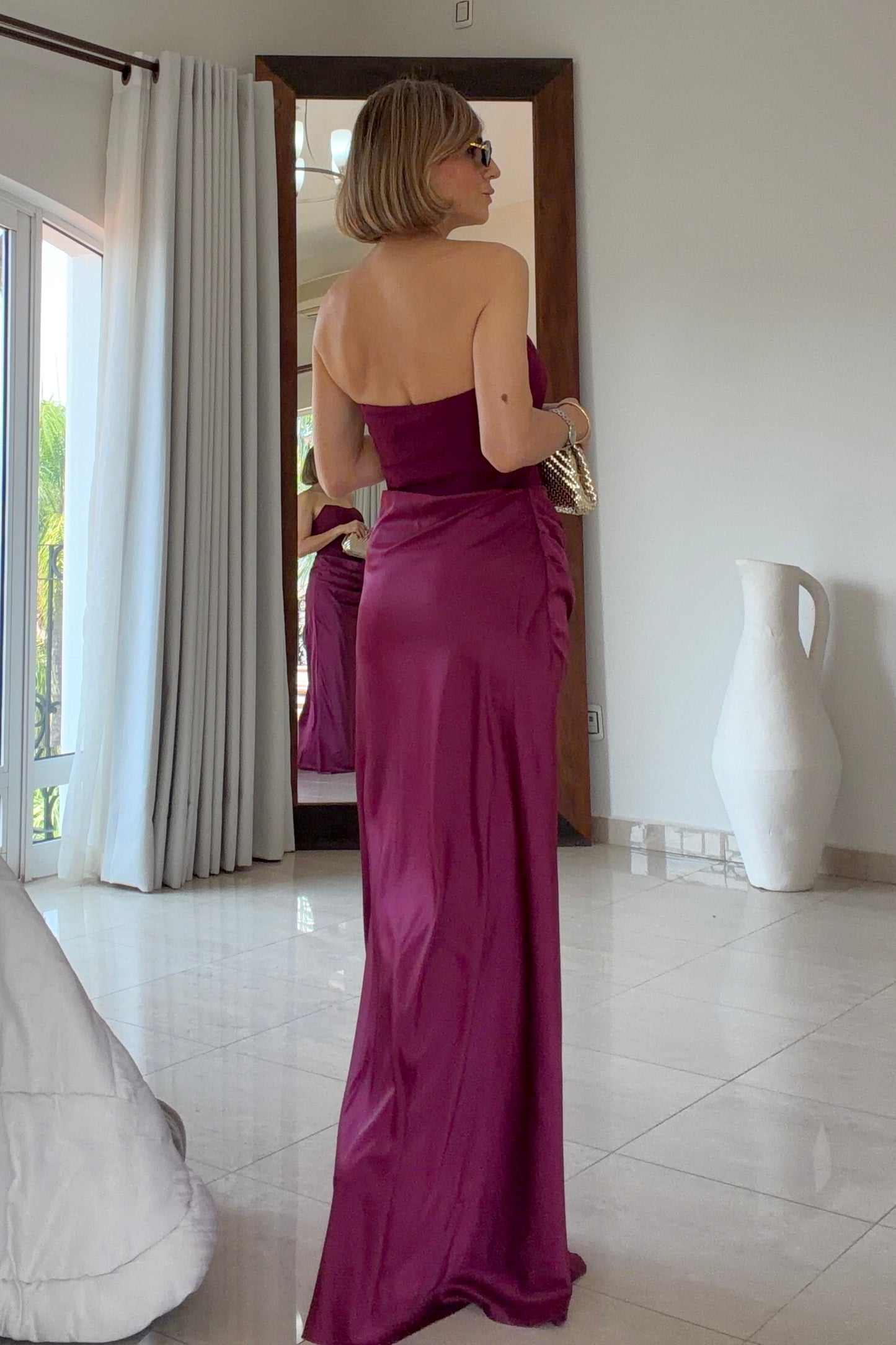 VESTIDO AJUSTADO & SATIN