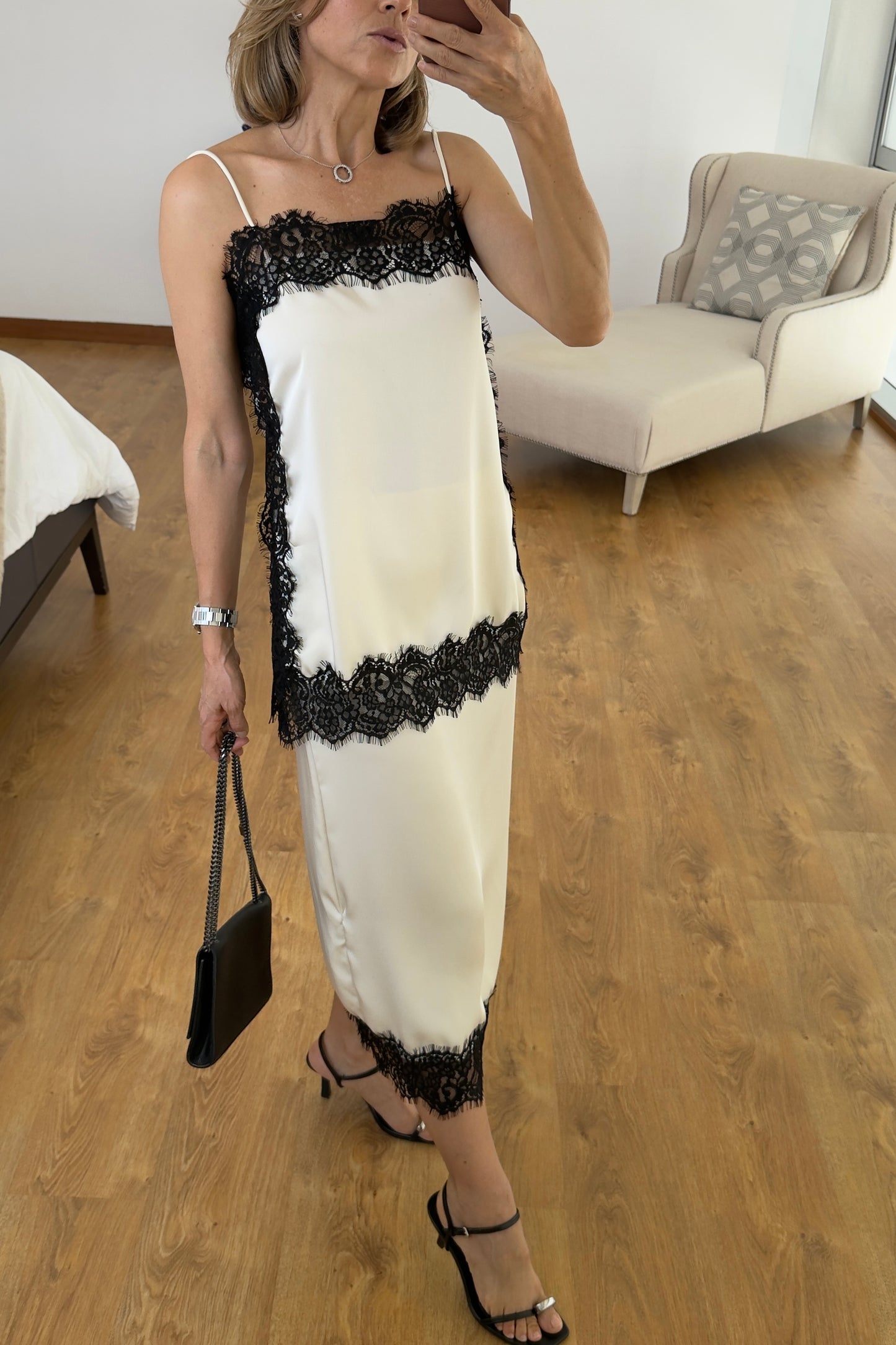 SET SATIN & ENCAJE