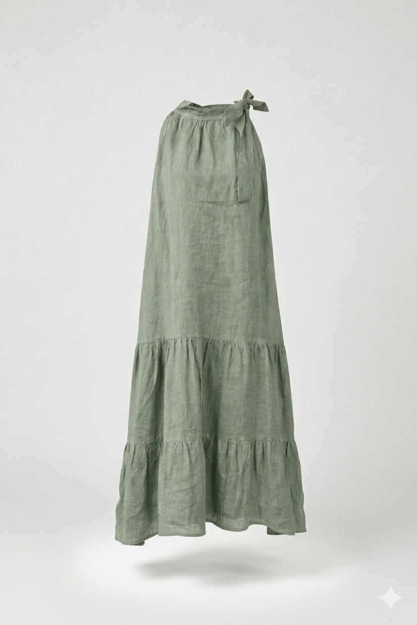 VESTIDO ANUDADO CUELLO