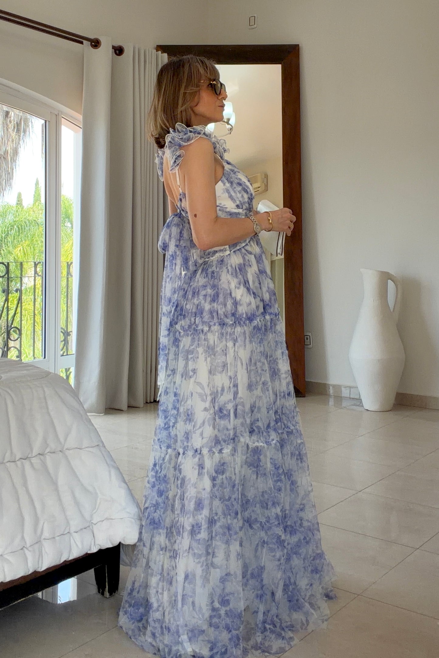 VESTIDO FLORAL CUT OUT