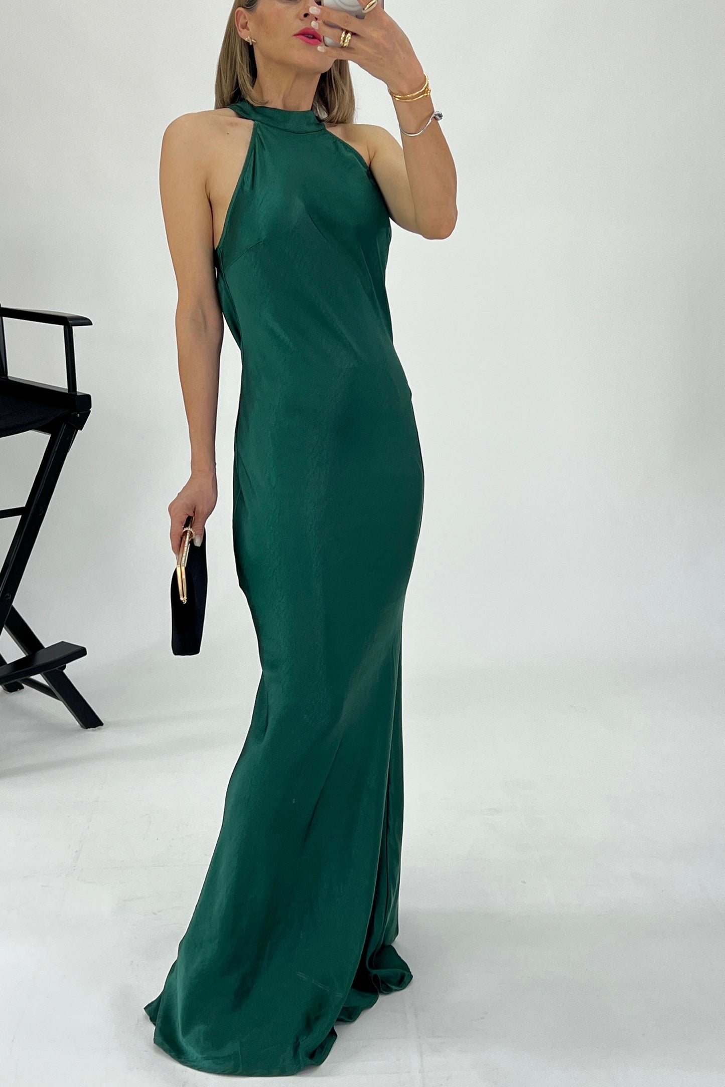 VESTIDO DRAPEADO ESPALDA
