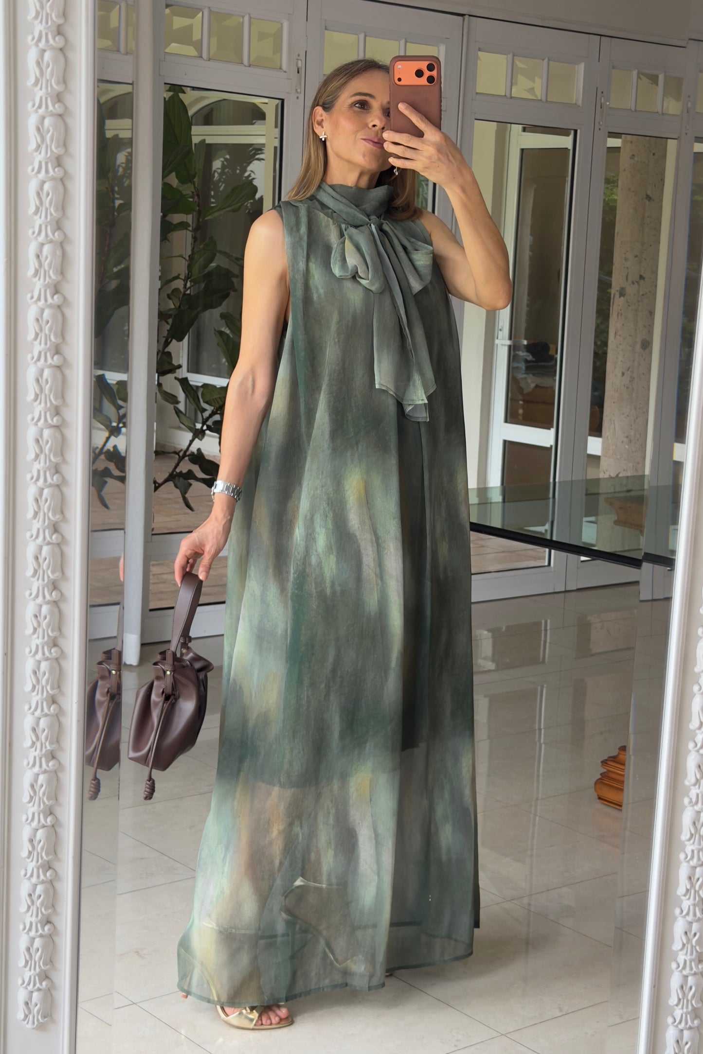VESTIDO DETALLE CORBATIN
