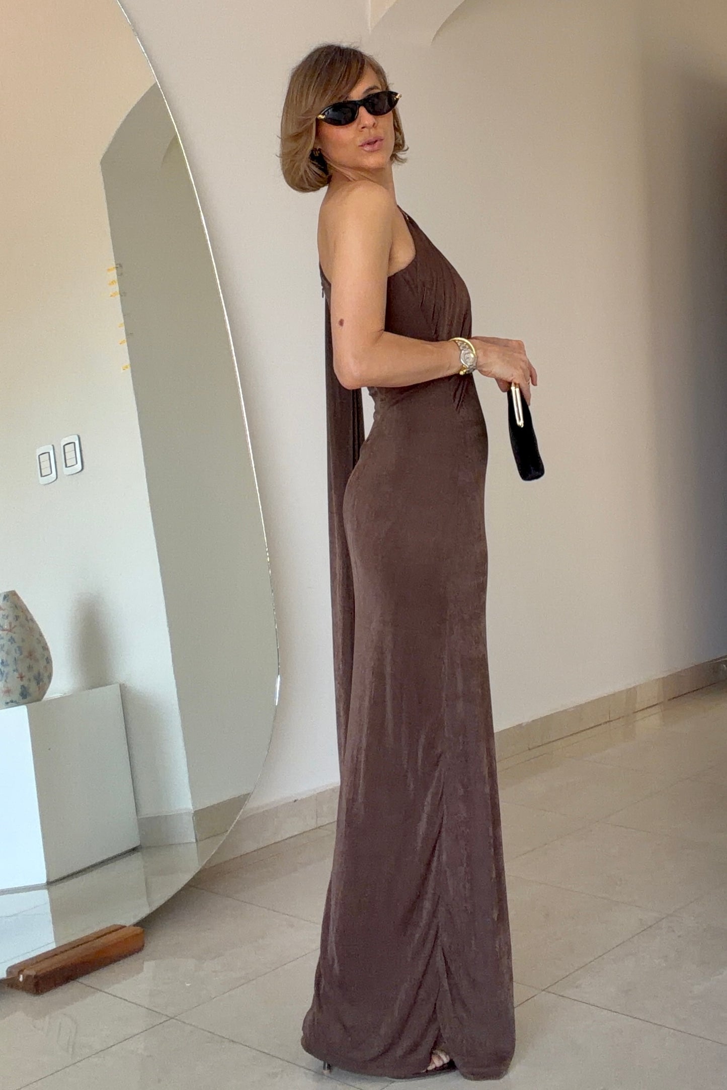 VESTIDO DETALLE HOMBRO
