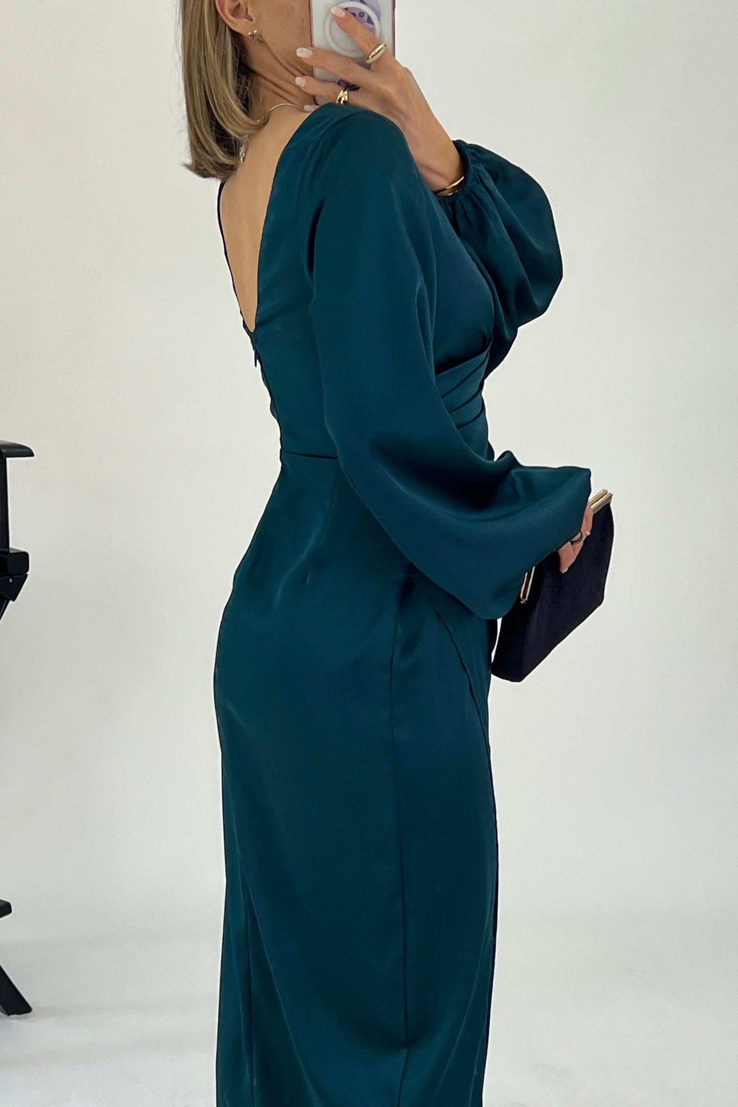 VESTIDO MANGA OBISPO