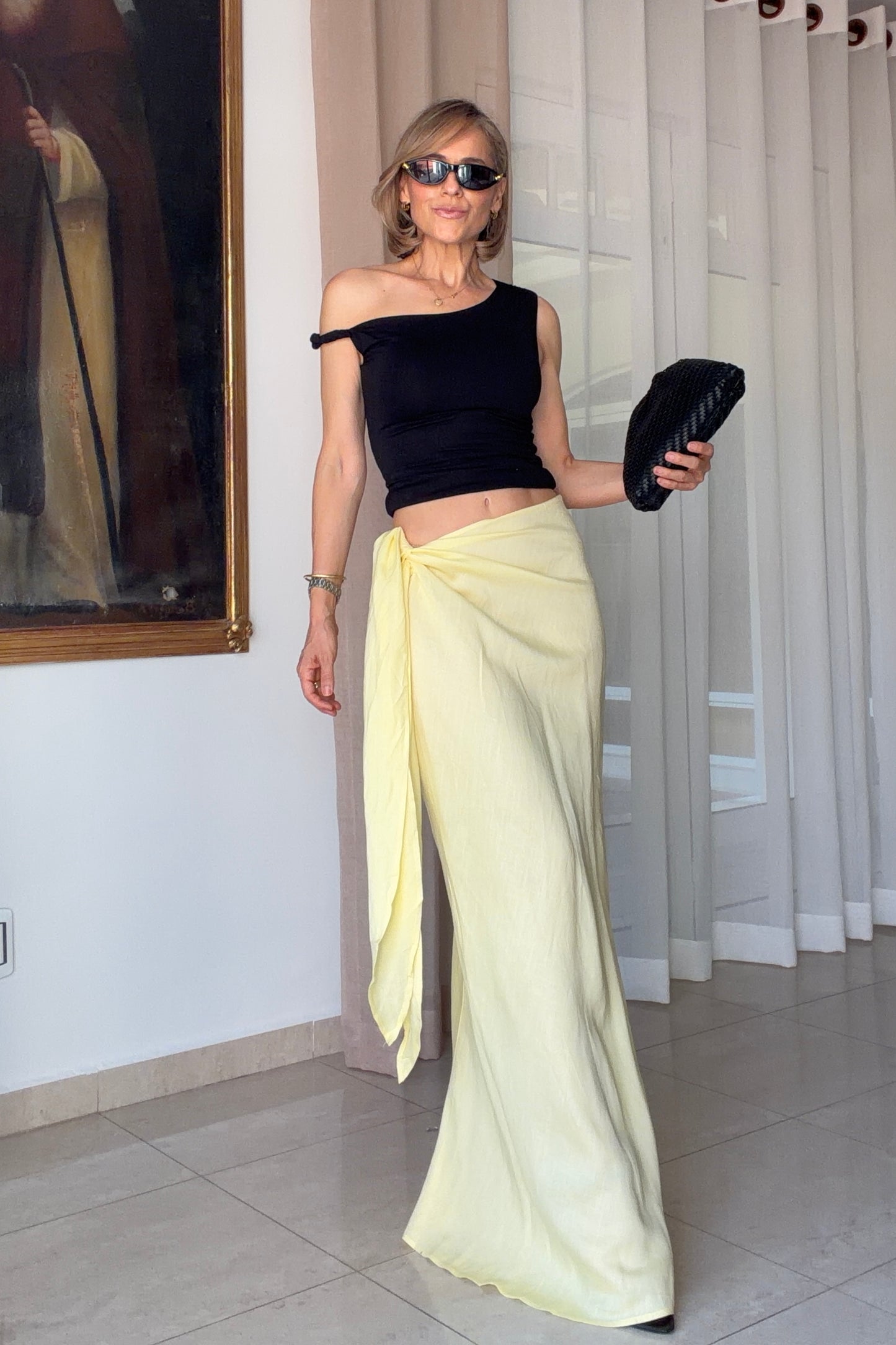 FALDA ANUDADO