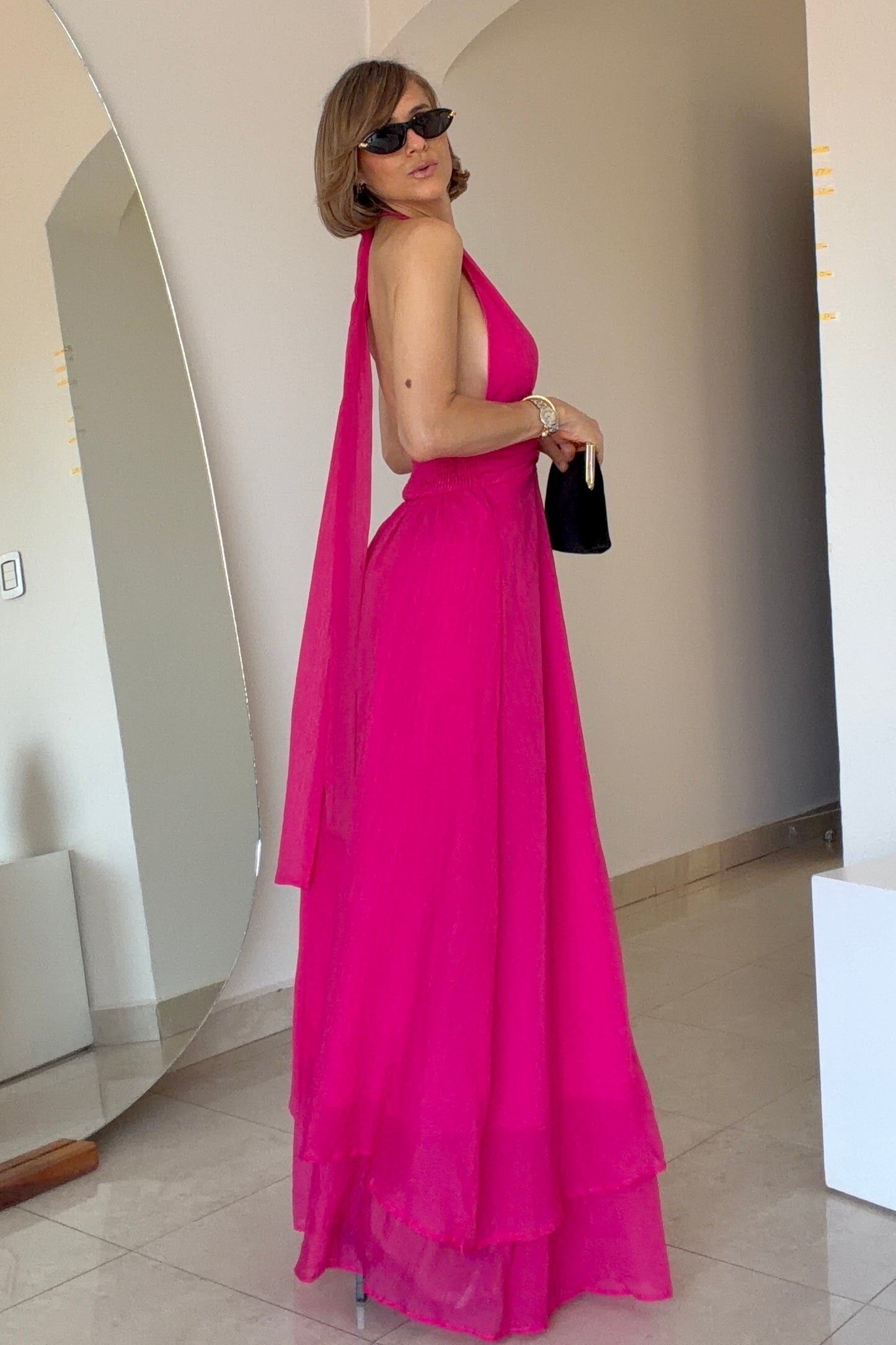 VESTIDO ANUDADO CUELLO
