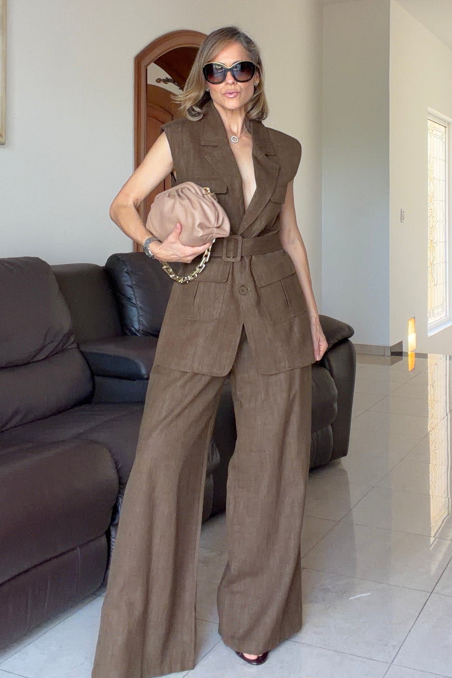 VEST SET UNICOLOR