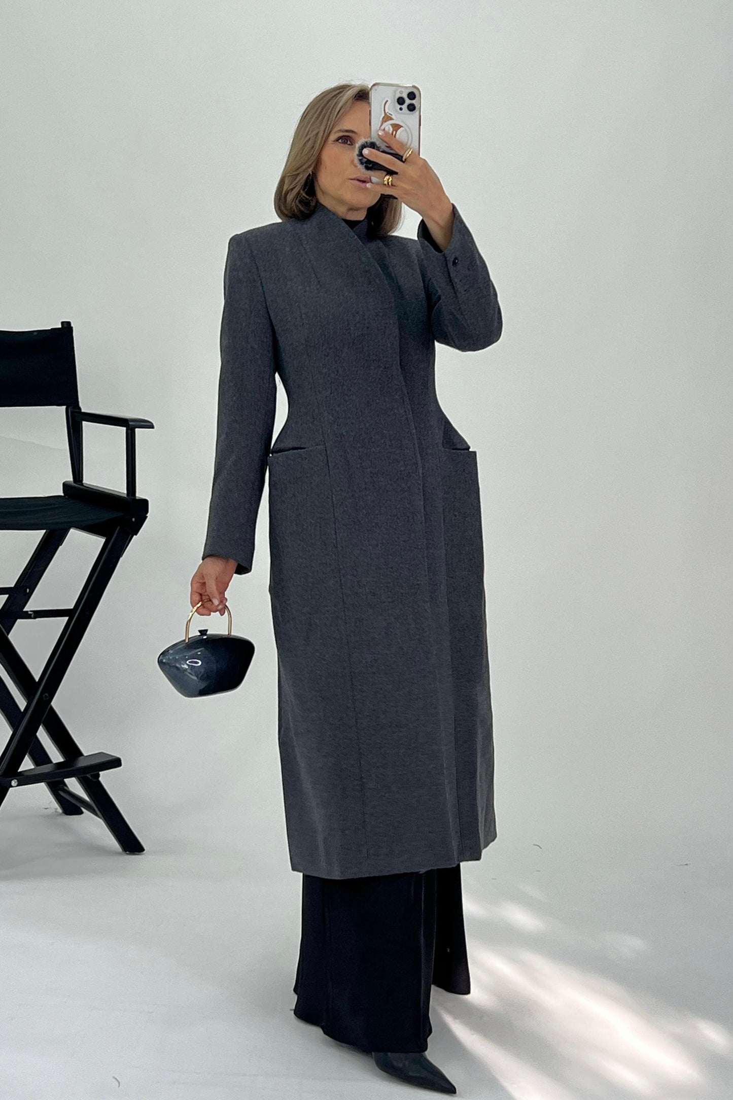 FITTED MAXI COAT