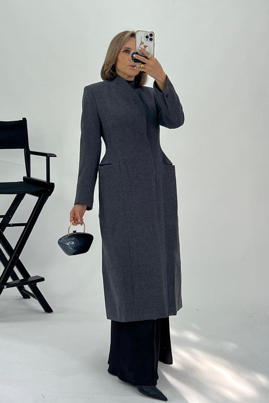 FITTED MAXI COAT