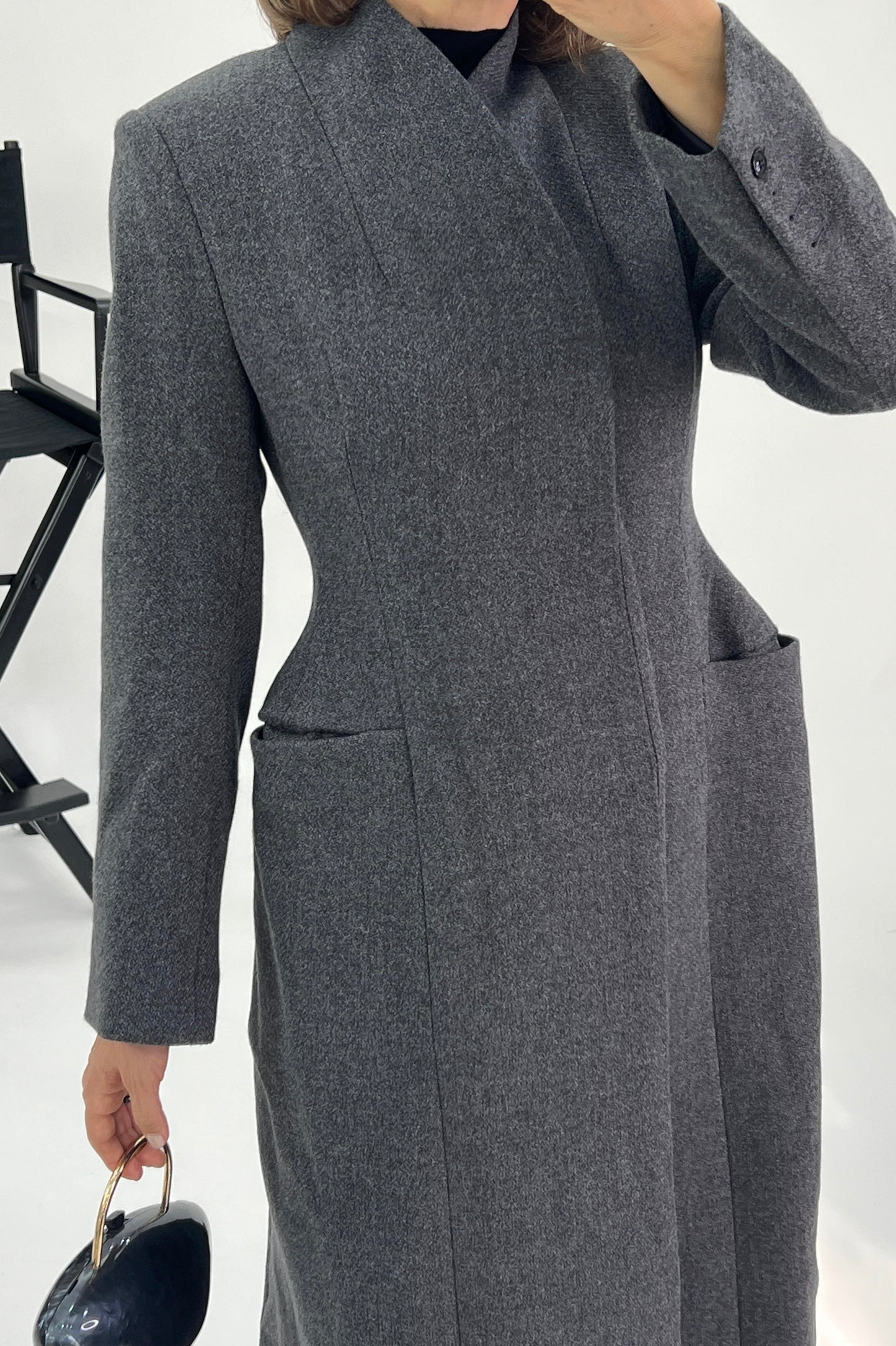 FITTED MAXI COAT