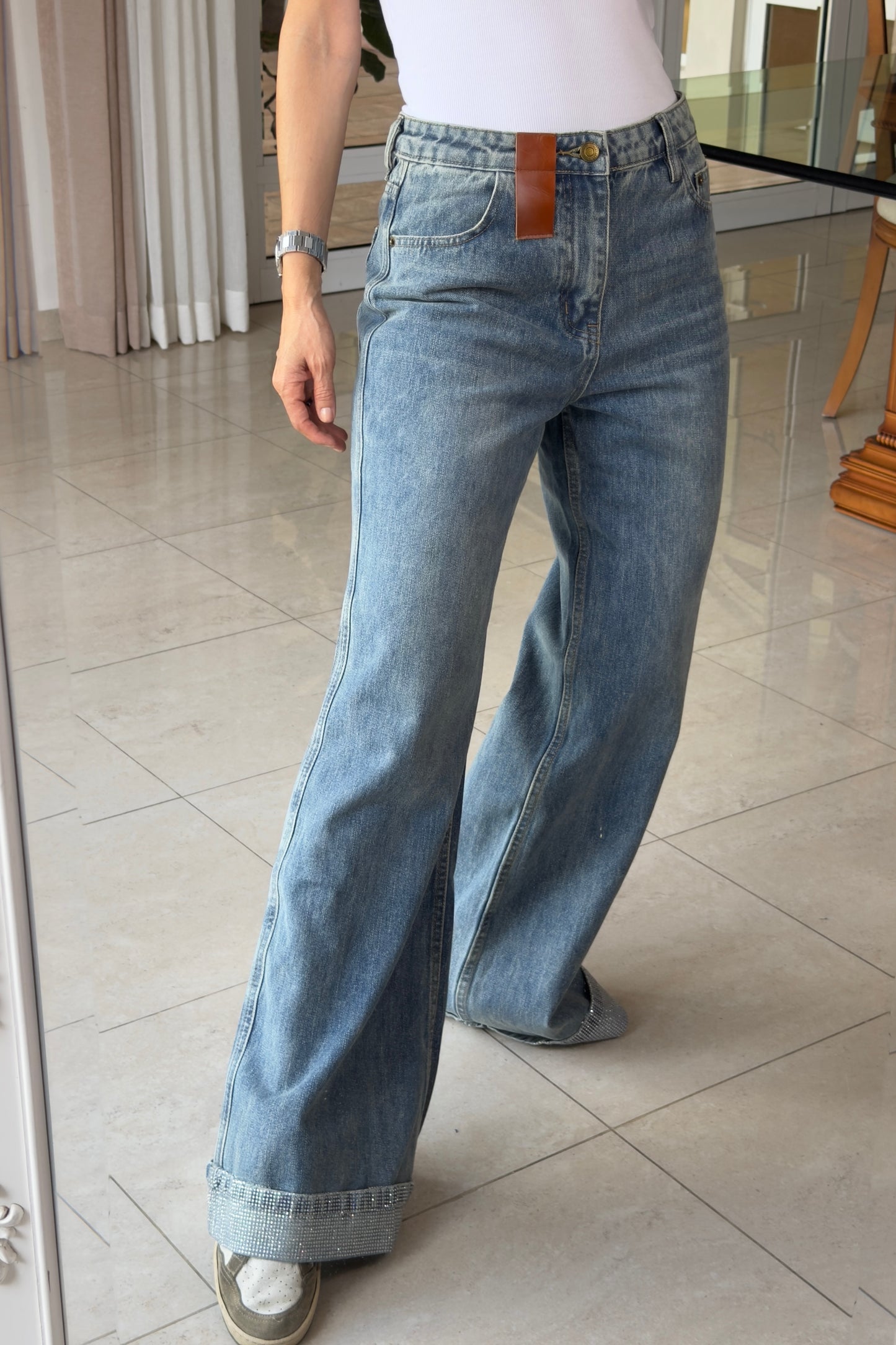 JEANS DETALLE BRILLOS