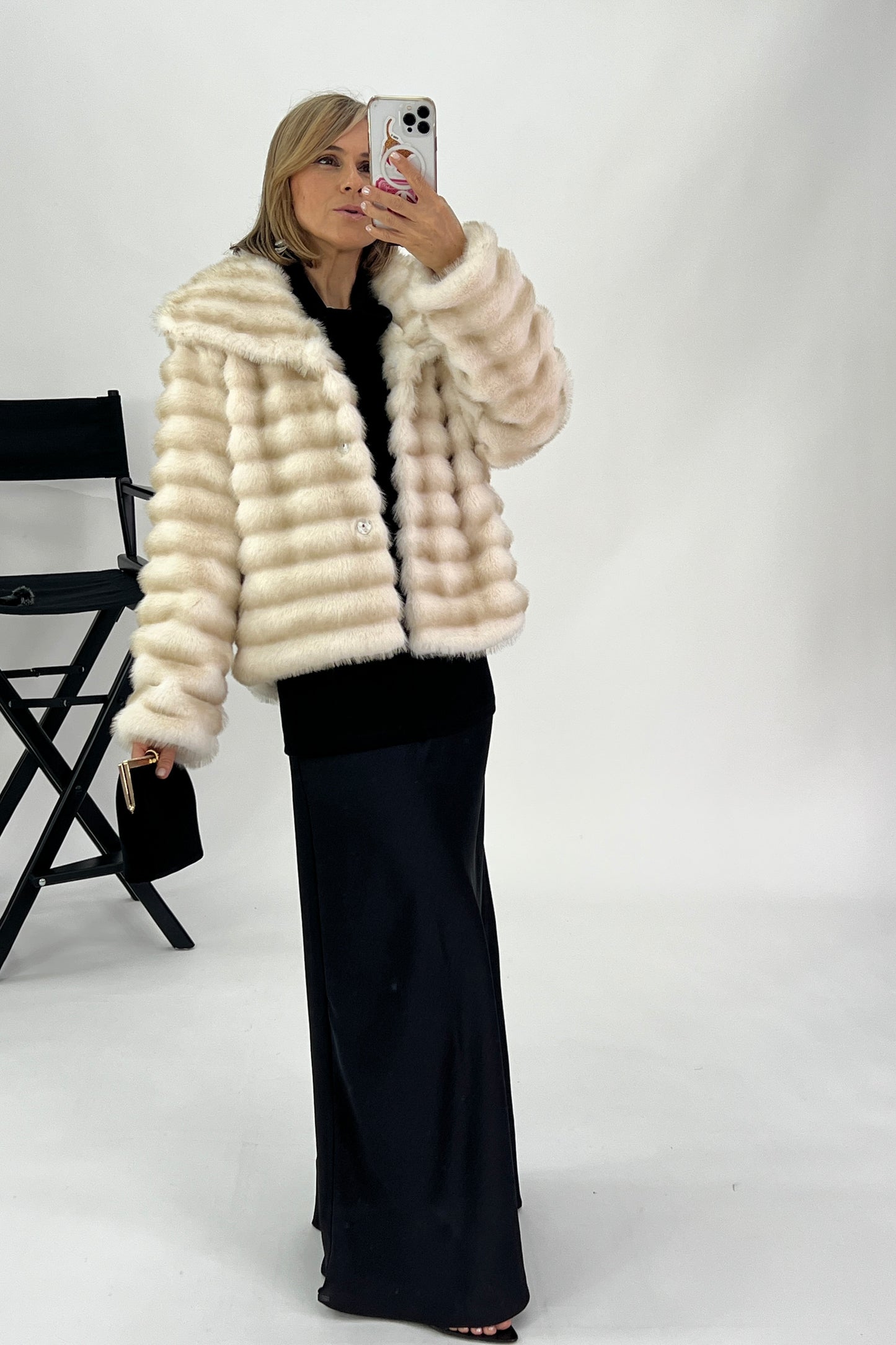 SYNTHETIC FUR COAT