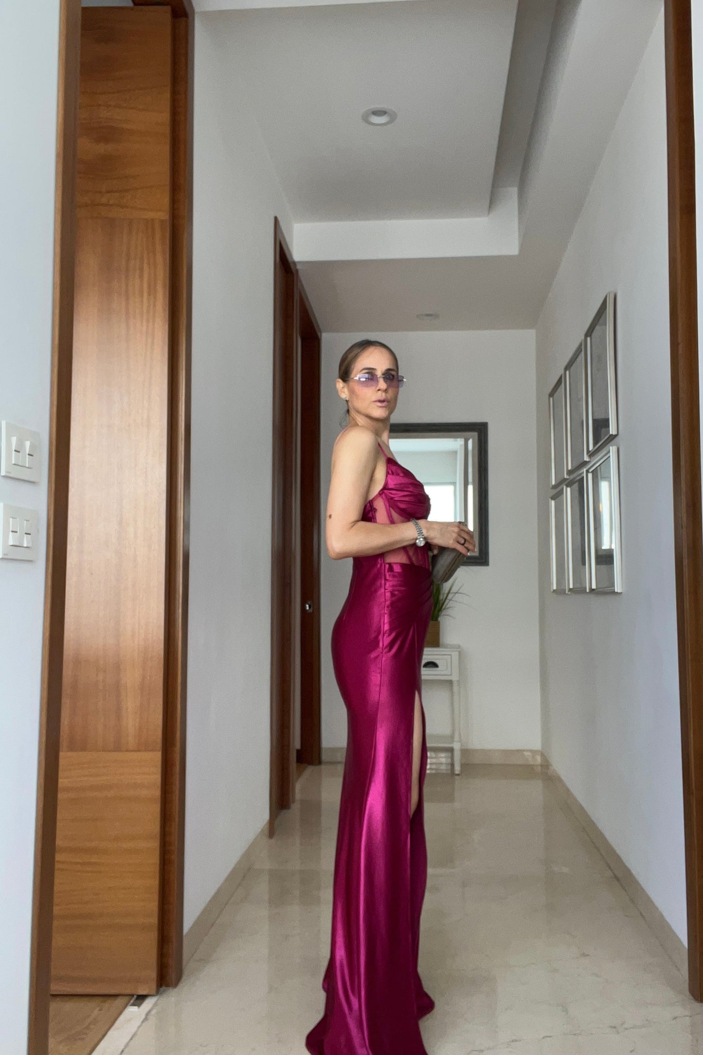 VESTIDO BUSTIER TRANSPARENCIA