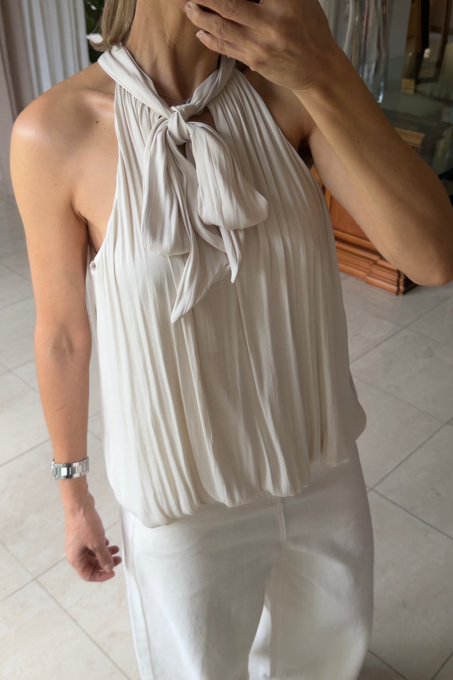 BLUSA SATINADA