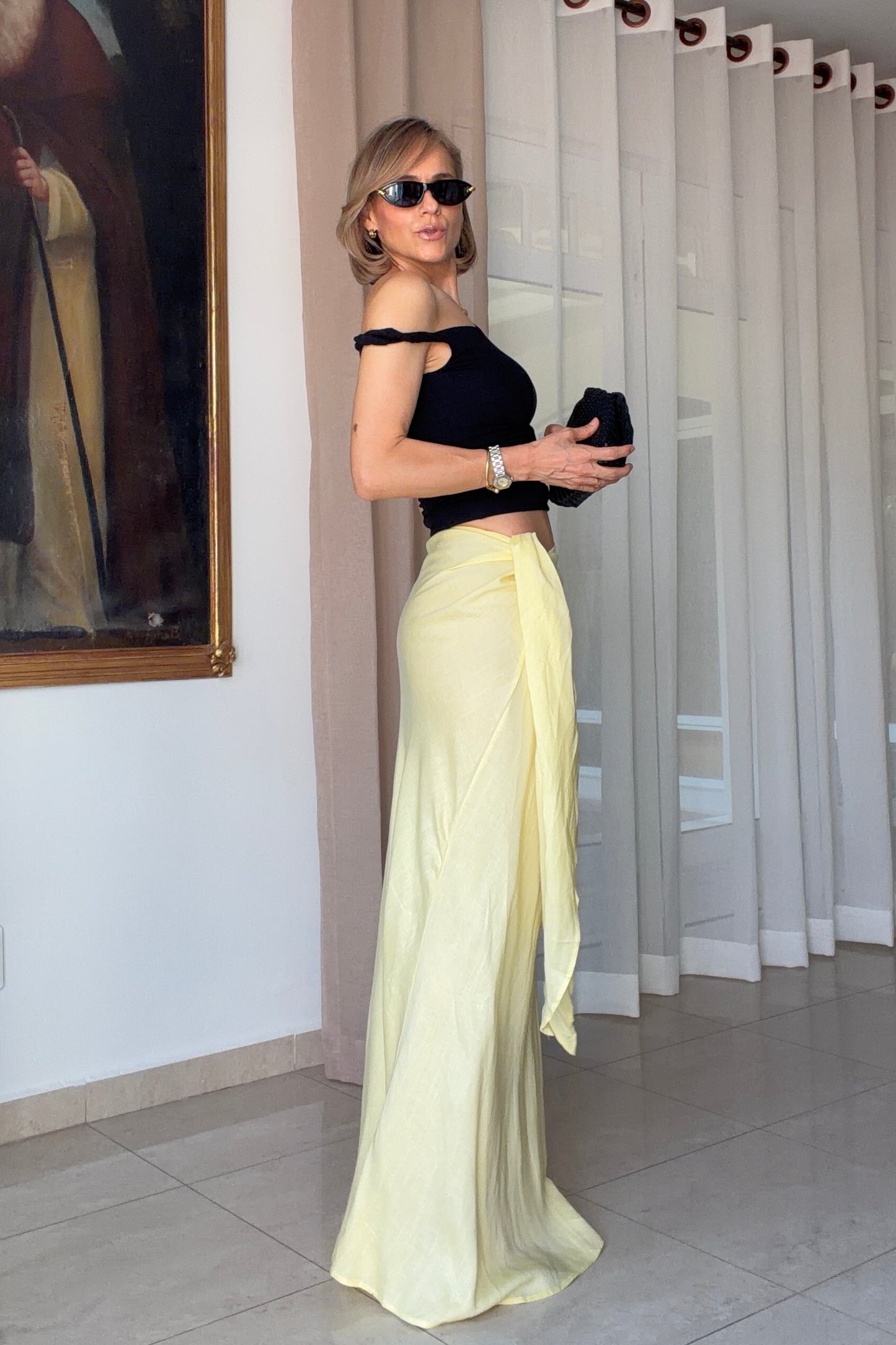 FALDA ANUDADO