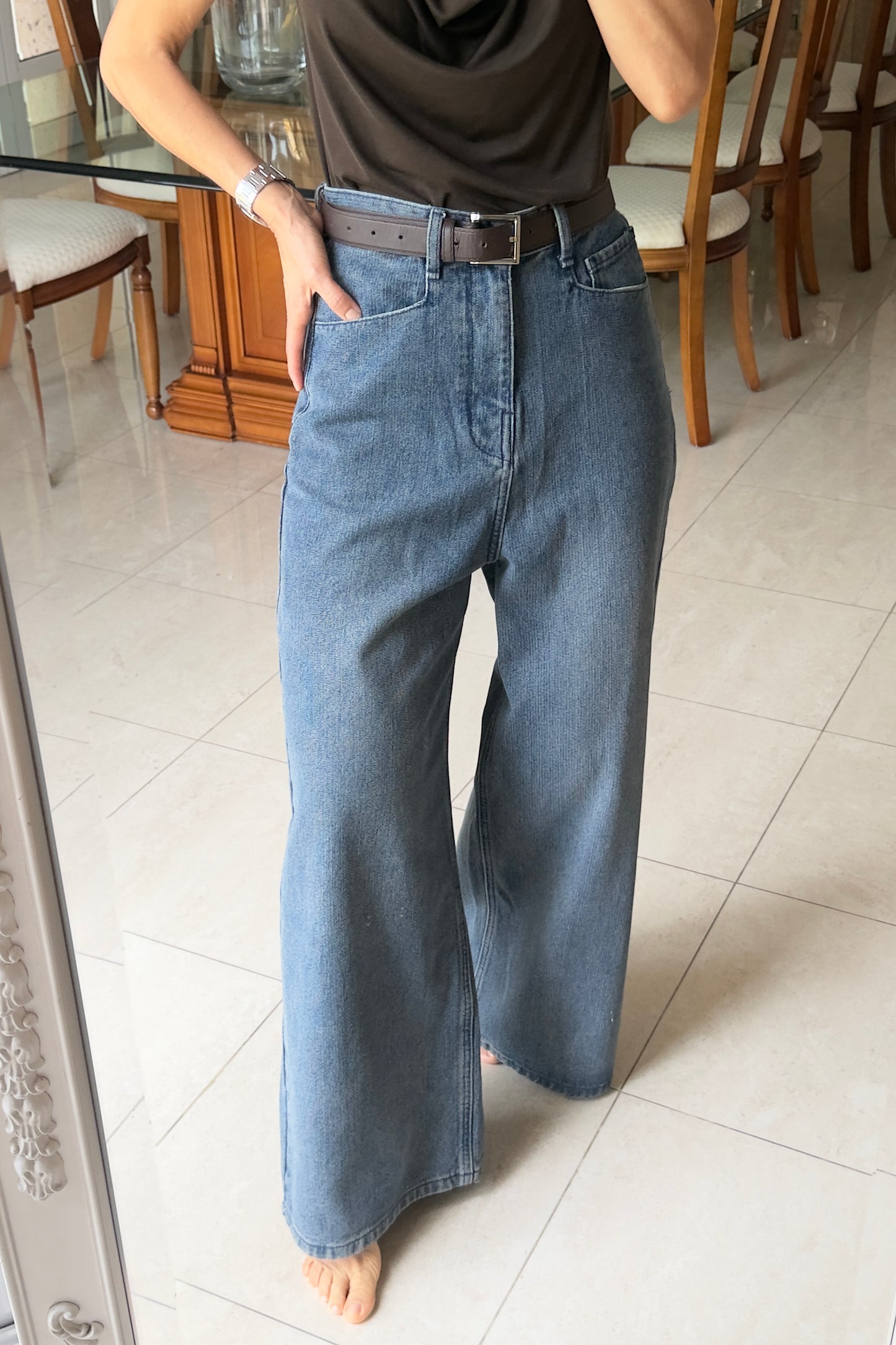 JEANS TEXTURA & CINTO