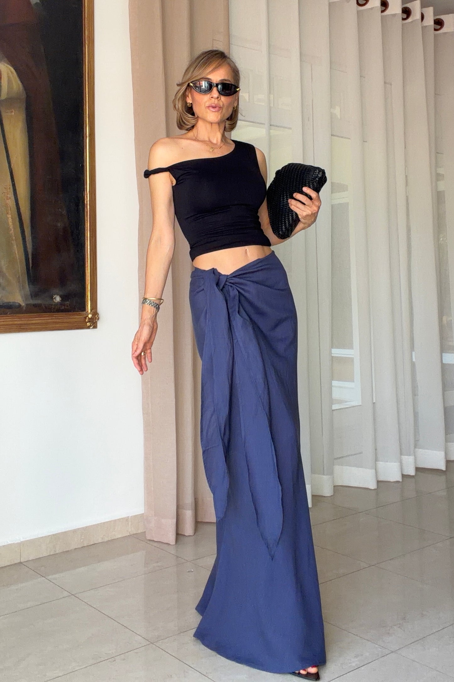 FALDA ANUDADO